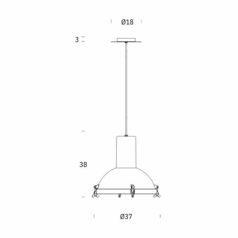 Le Corbusier Projecteur Pendant
