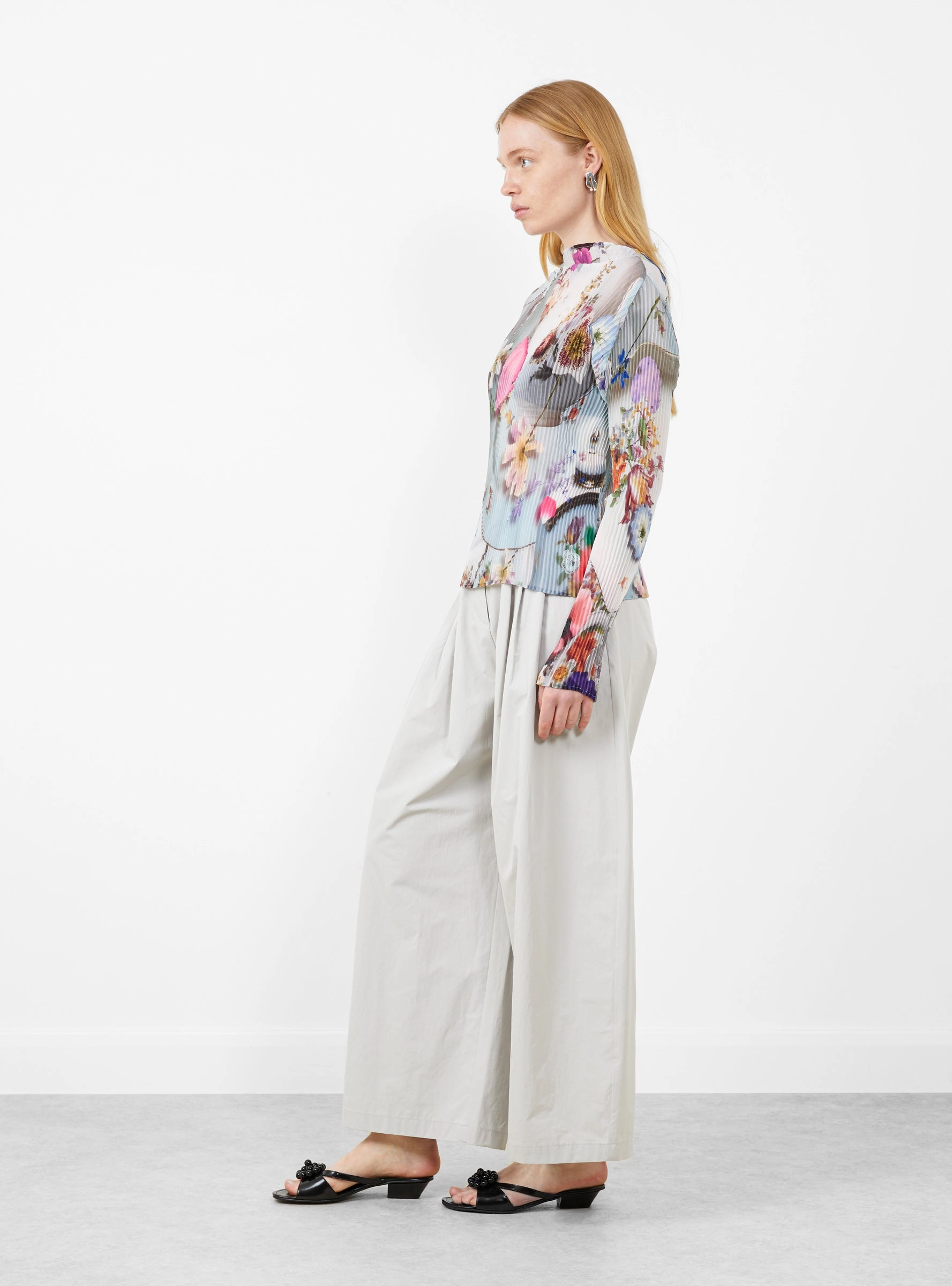 Lee Pleated Top Maria Blue