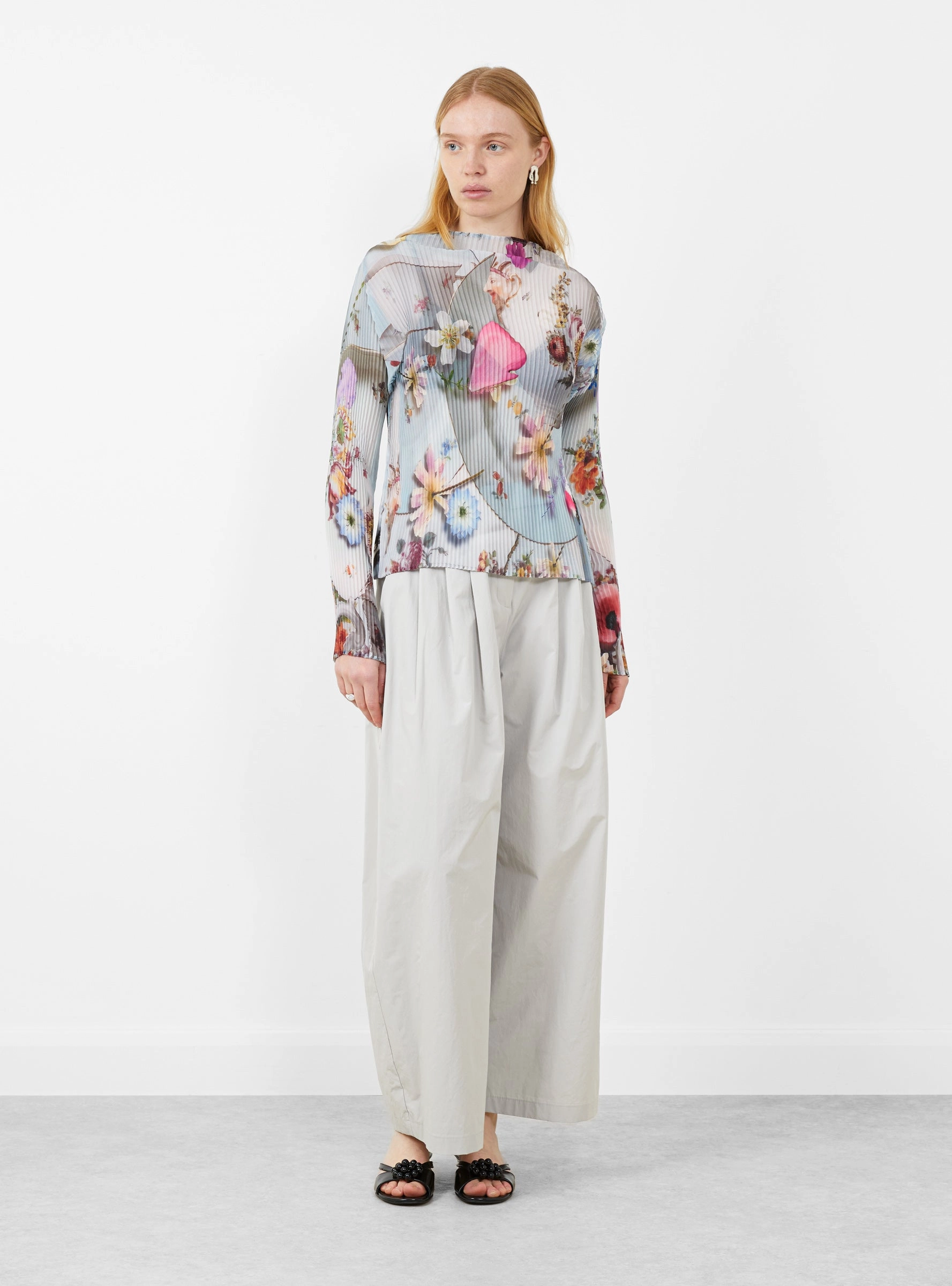 Lee Pleated Top Maria Blue