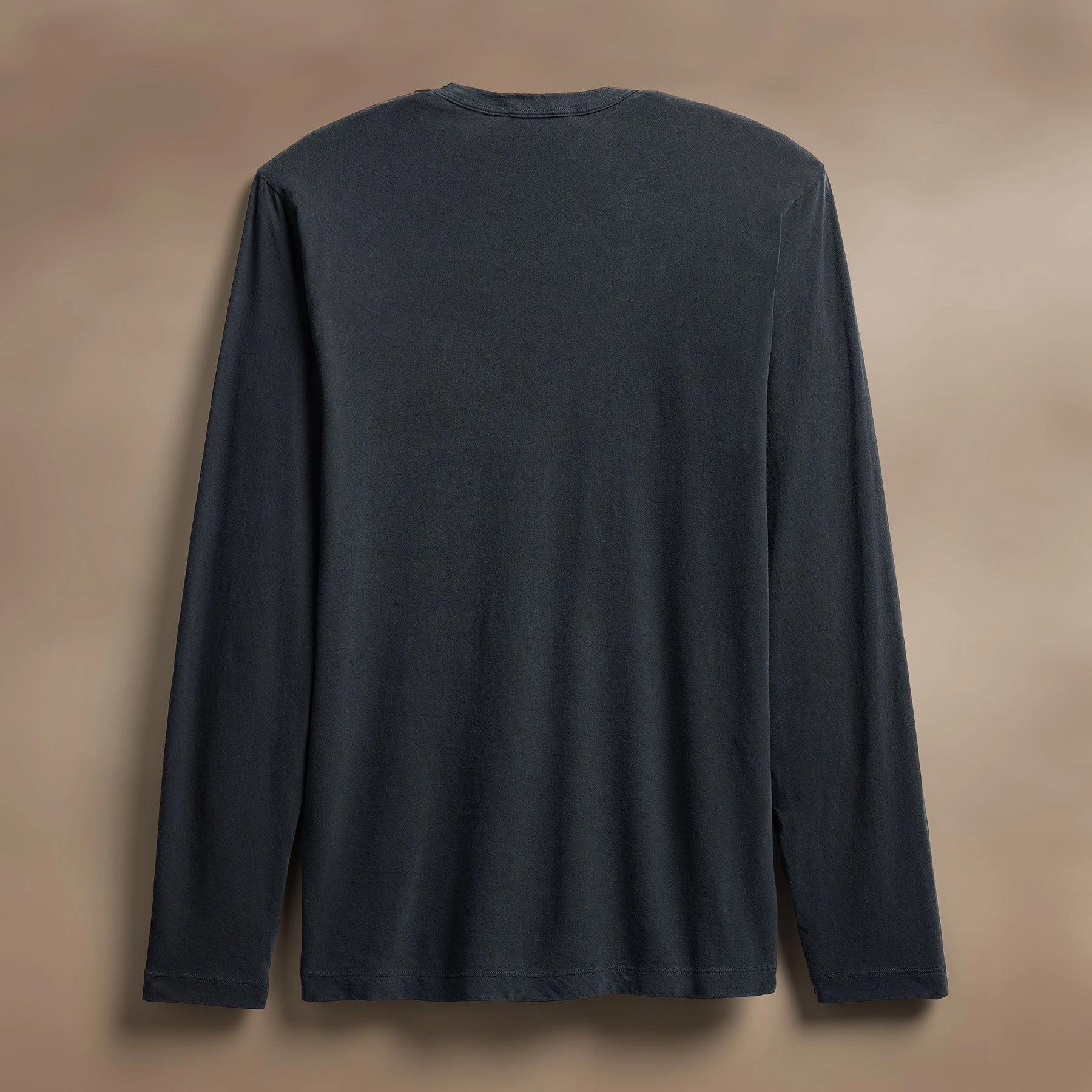 Long Sleeve Crew Neck - Blue Noir Pigment