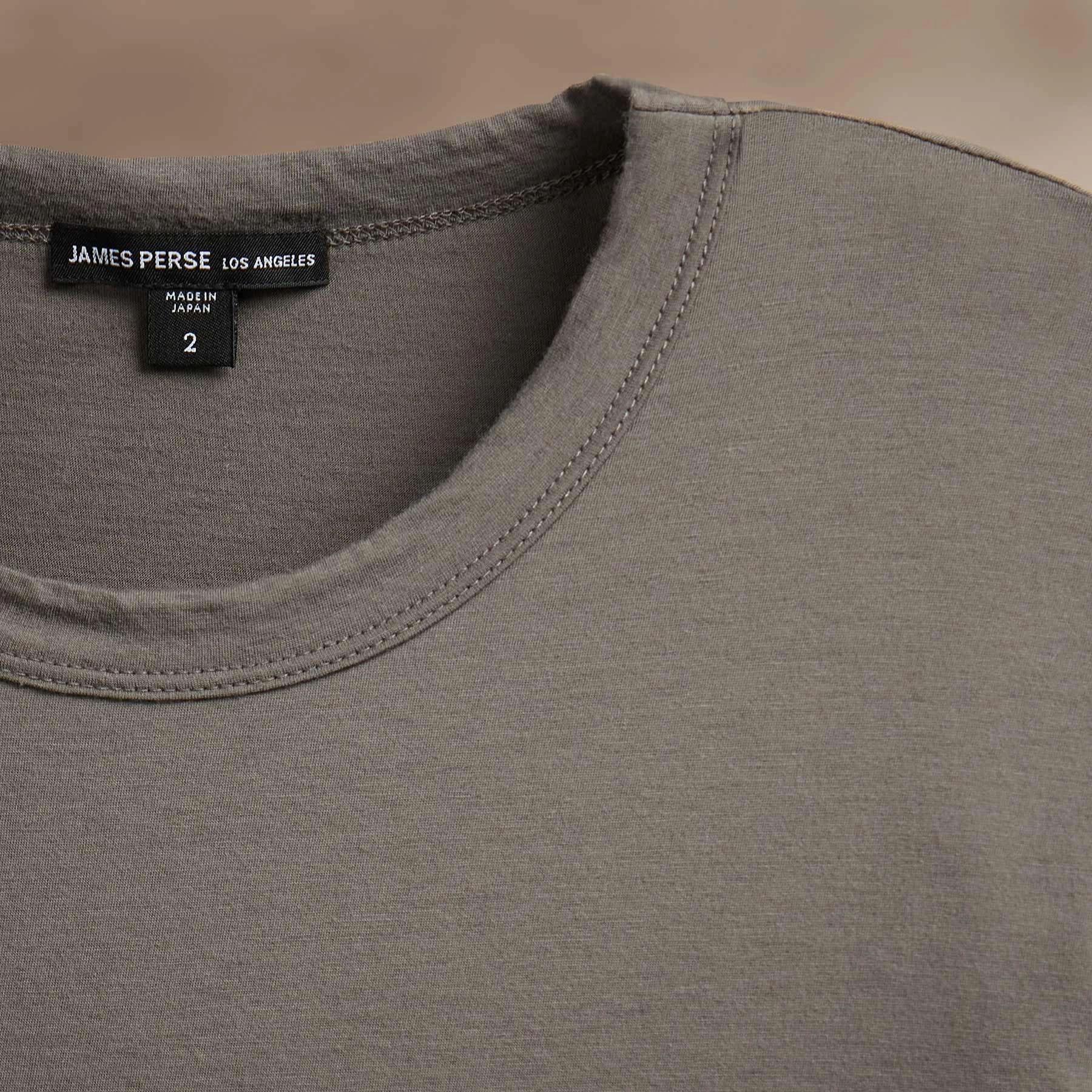 Luxe Lotus Jersey Crew - Granite