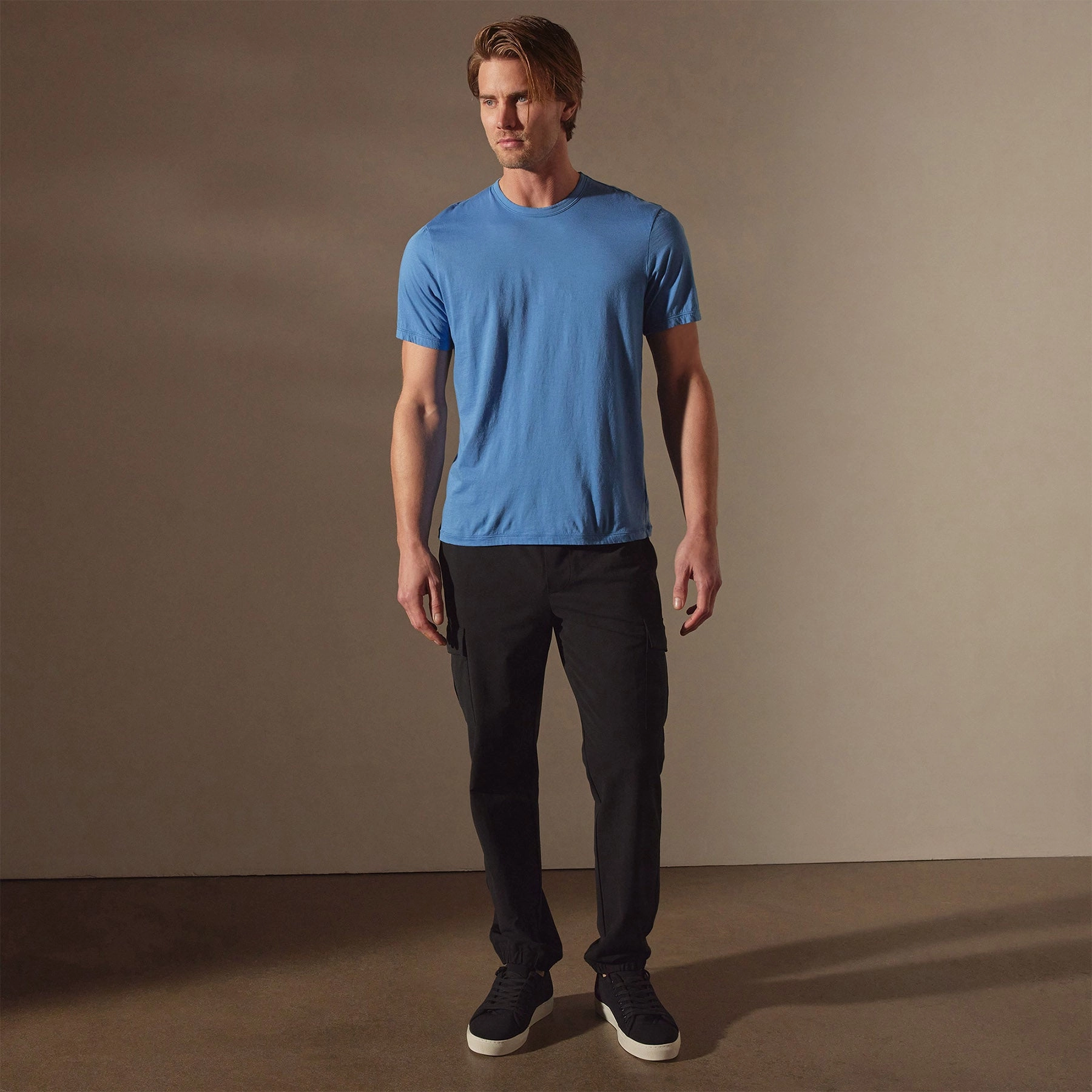 Luxe Lotus Jersey Tee - Spectrum Blue