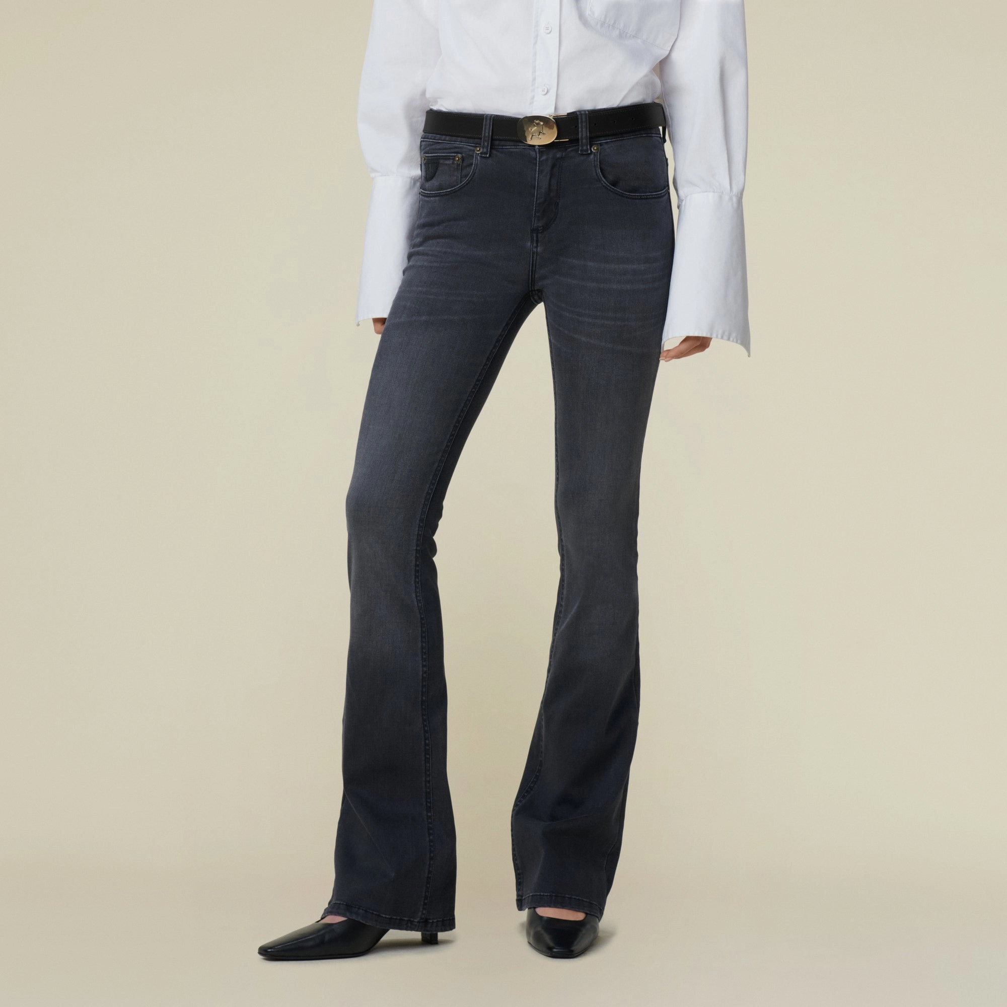Melrose Kilian Black Stone - Mid Rise Flare
