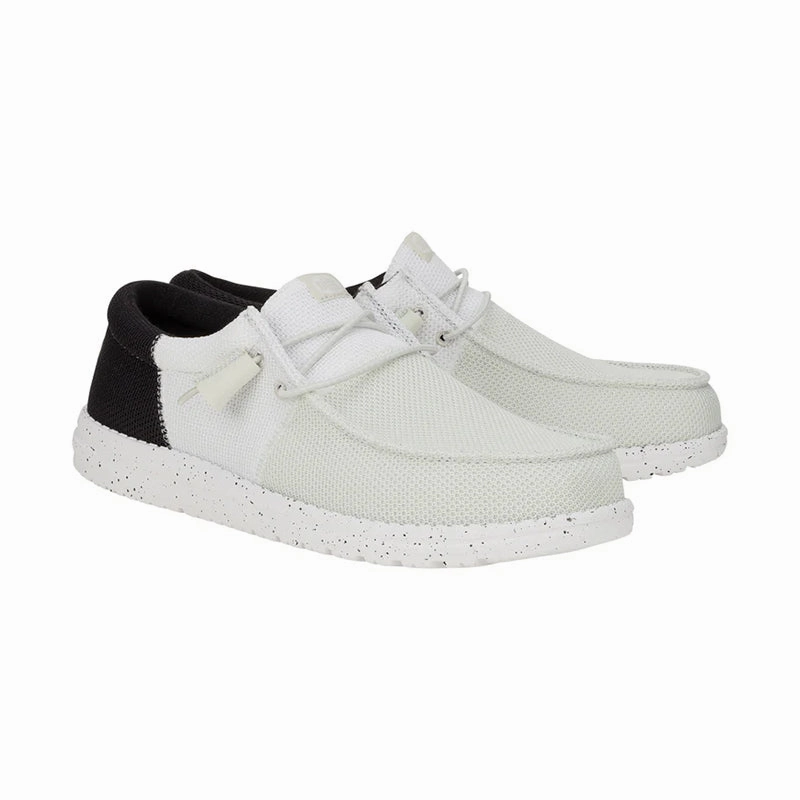 Men's Wally Tri Varsity Mesh White/Black
