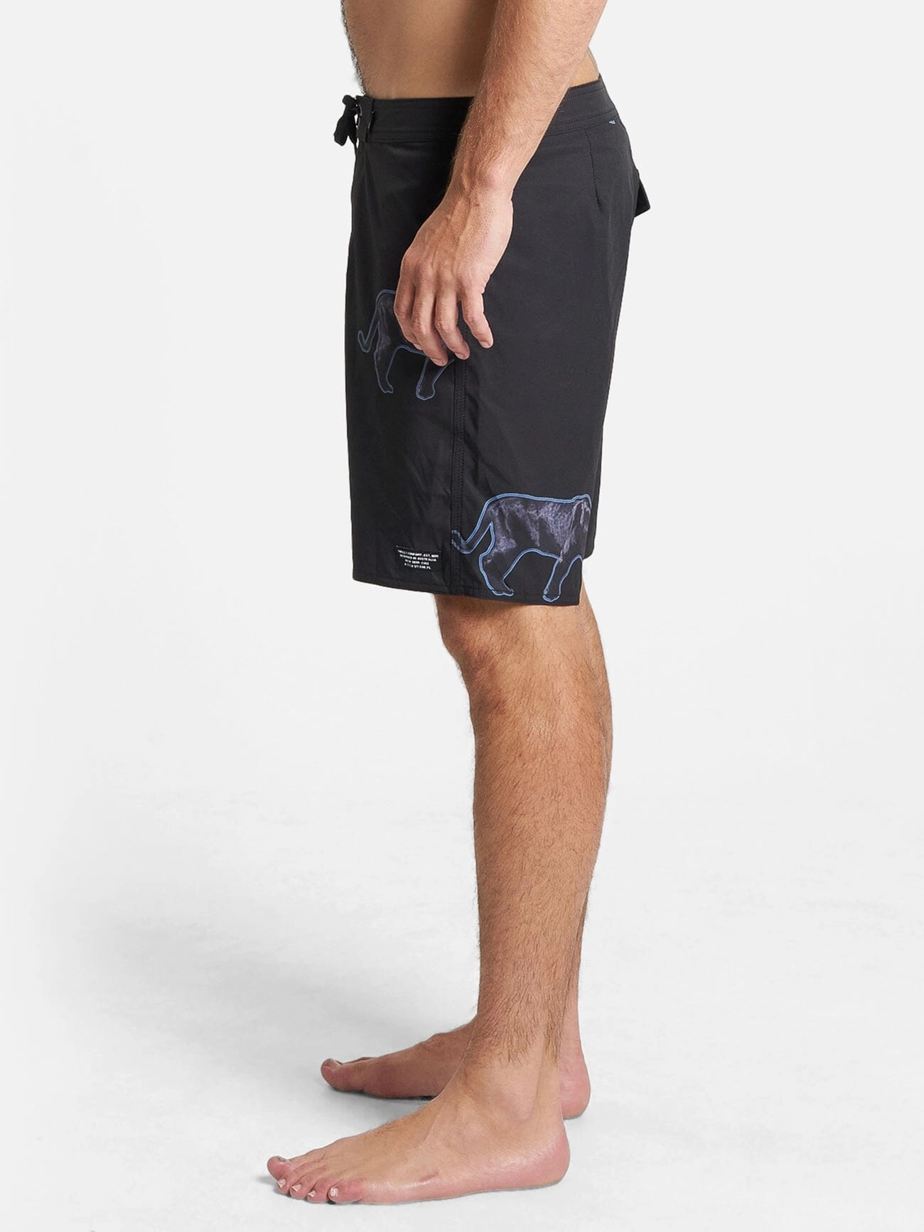 Midnight Runner Boardshort - Black