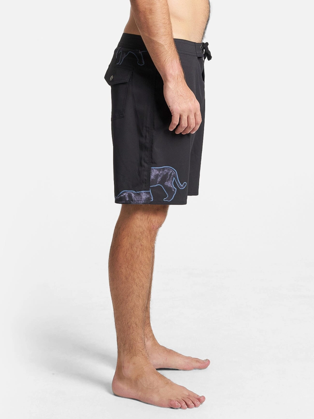 Midnight Runner Boardshort - Black