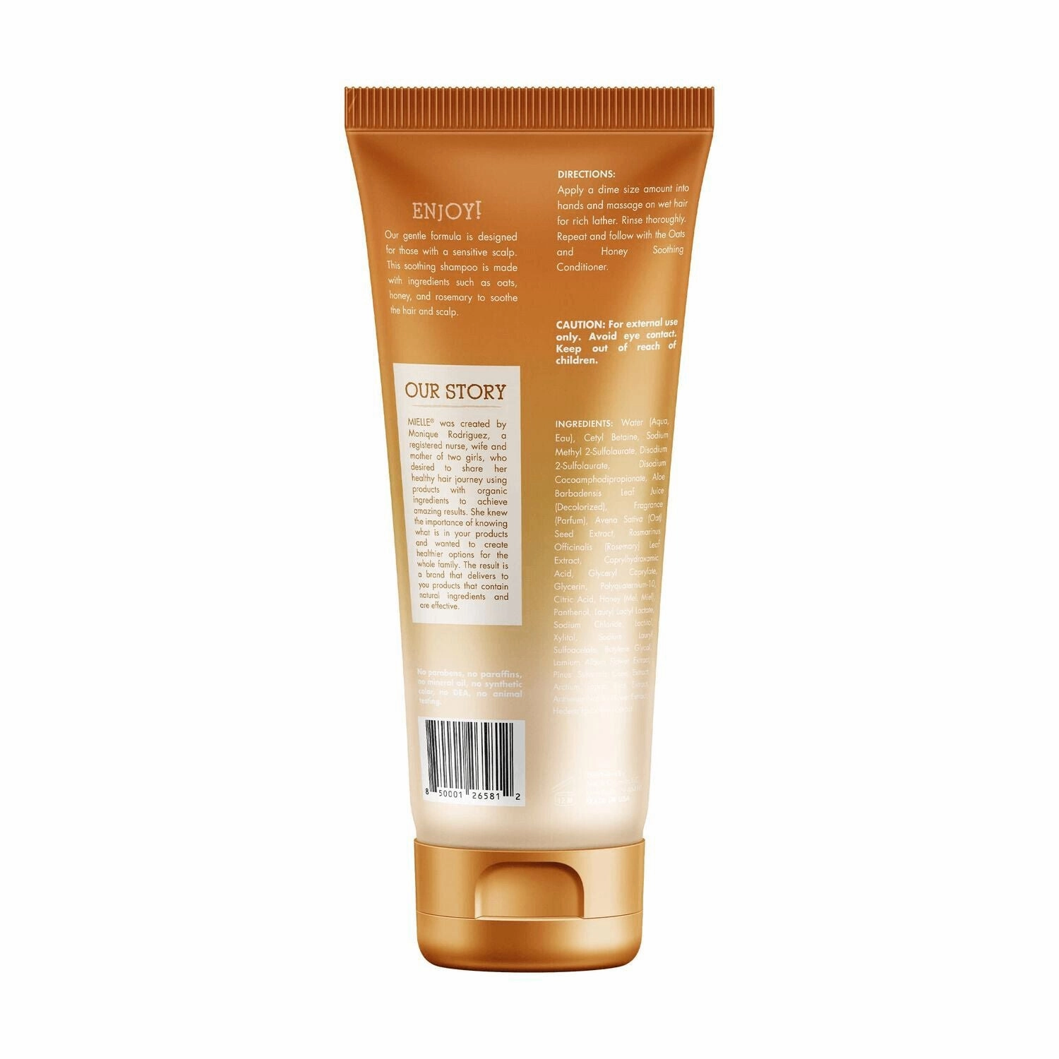 Mielle Oats Honey Blend Soothing Shampoo - Sensitive Scalp - 8 oz