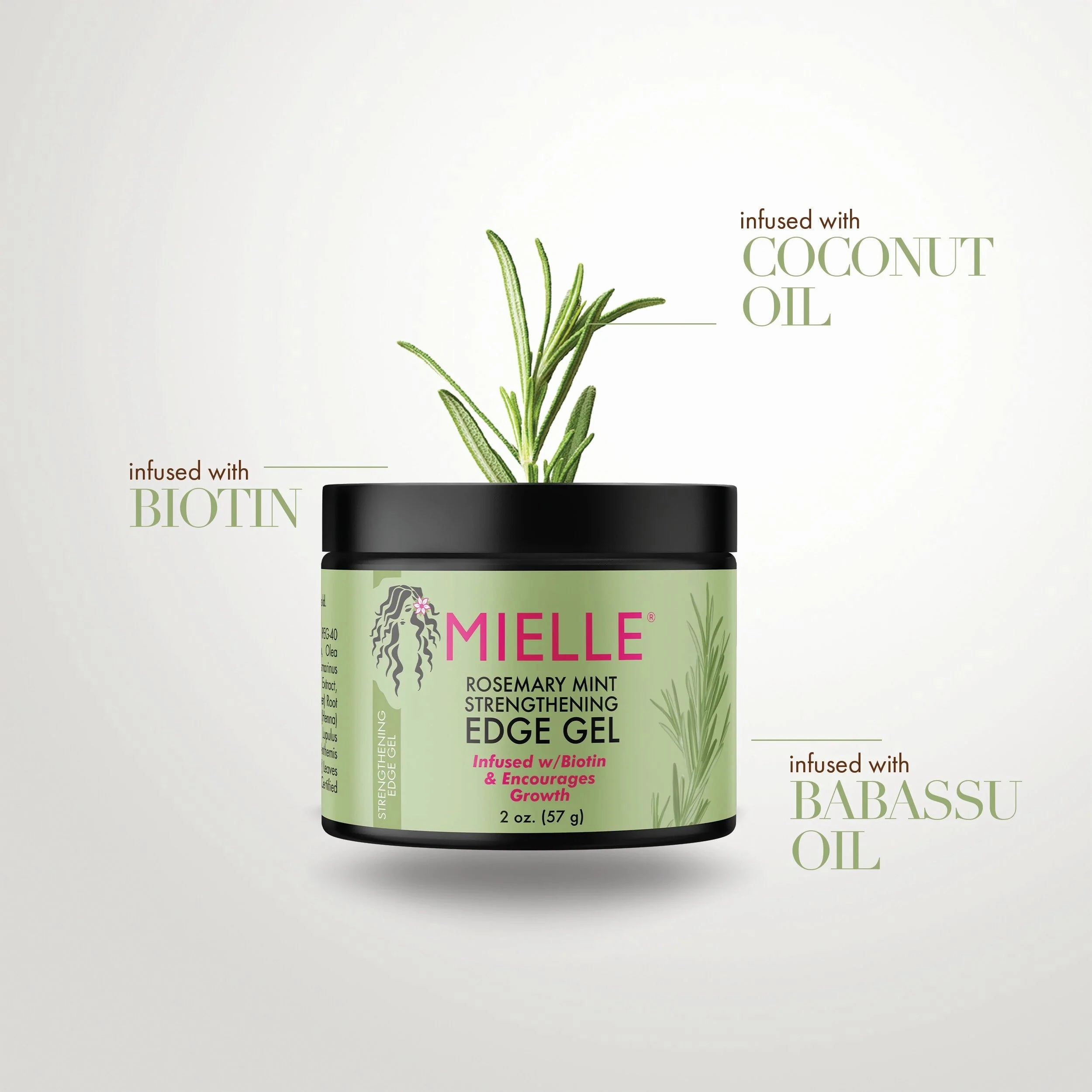 Mielle Organics Rosemary Mint Strengthening Edge Gel - 2 oz