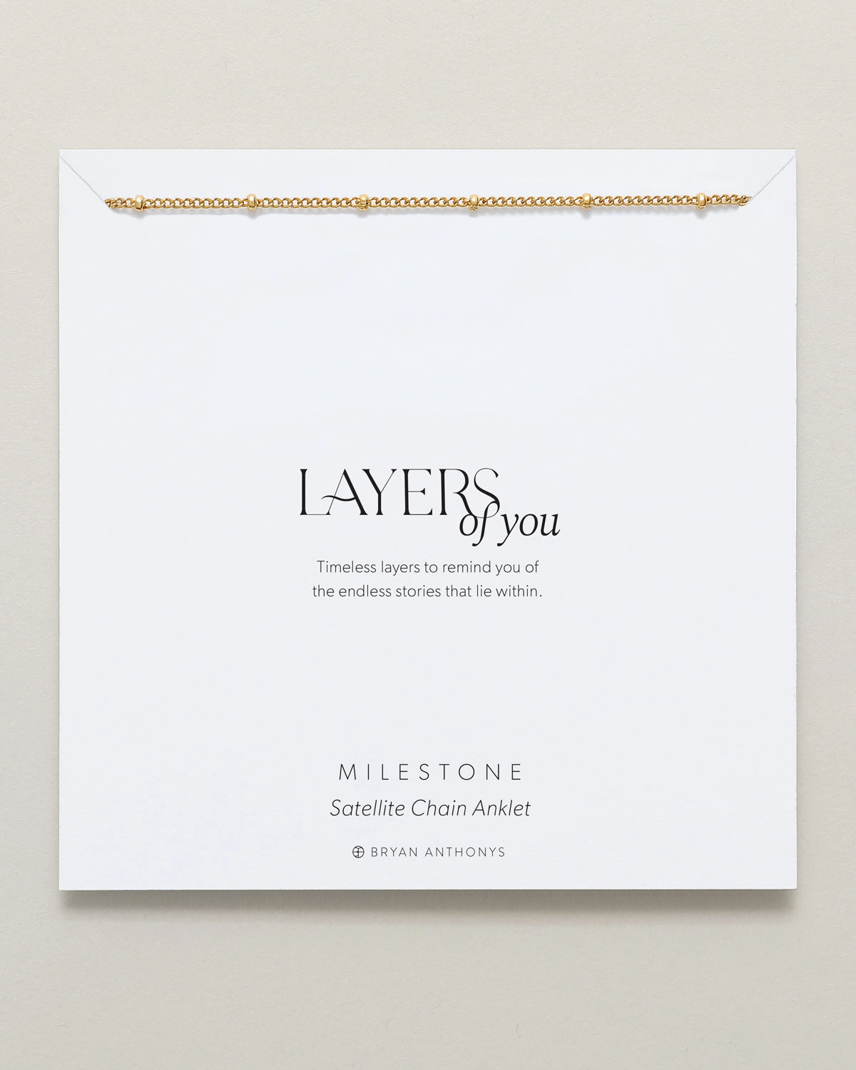 Milestone Satellite Chain Anklet