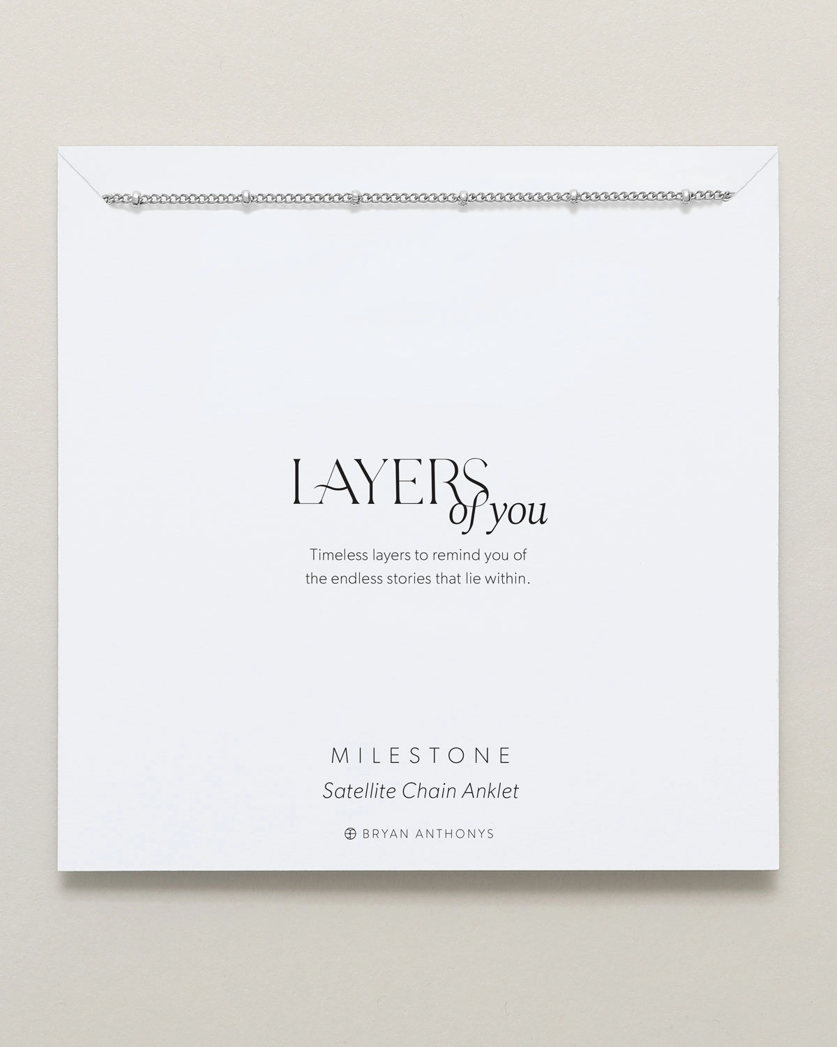 Milestone Satellite Chain Anklet
