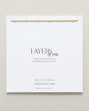 Milestone Satellite Chain Anklet