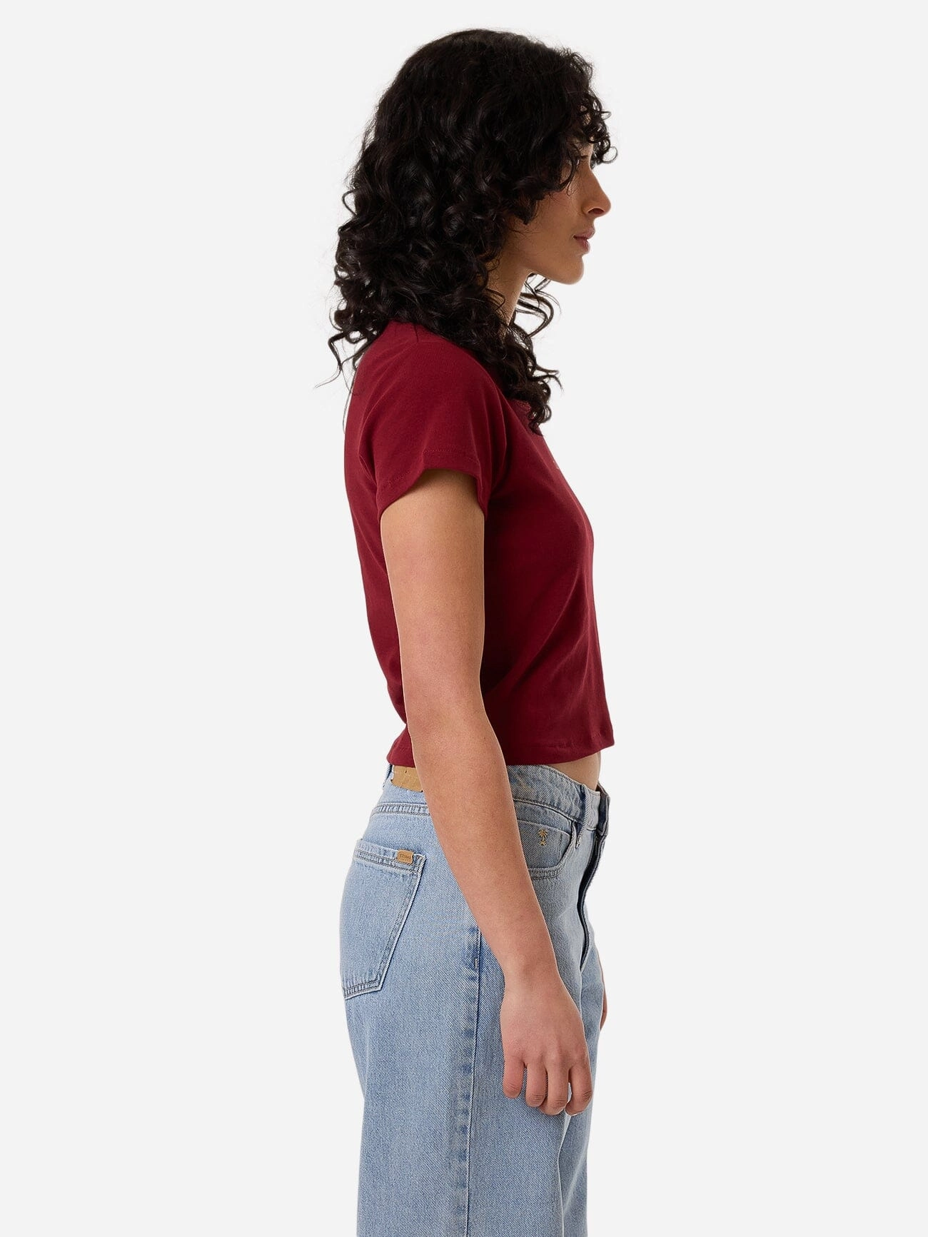 Minimal Thrills Mini Tee - Cabernet