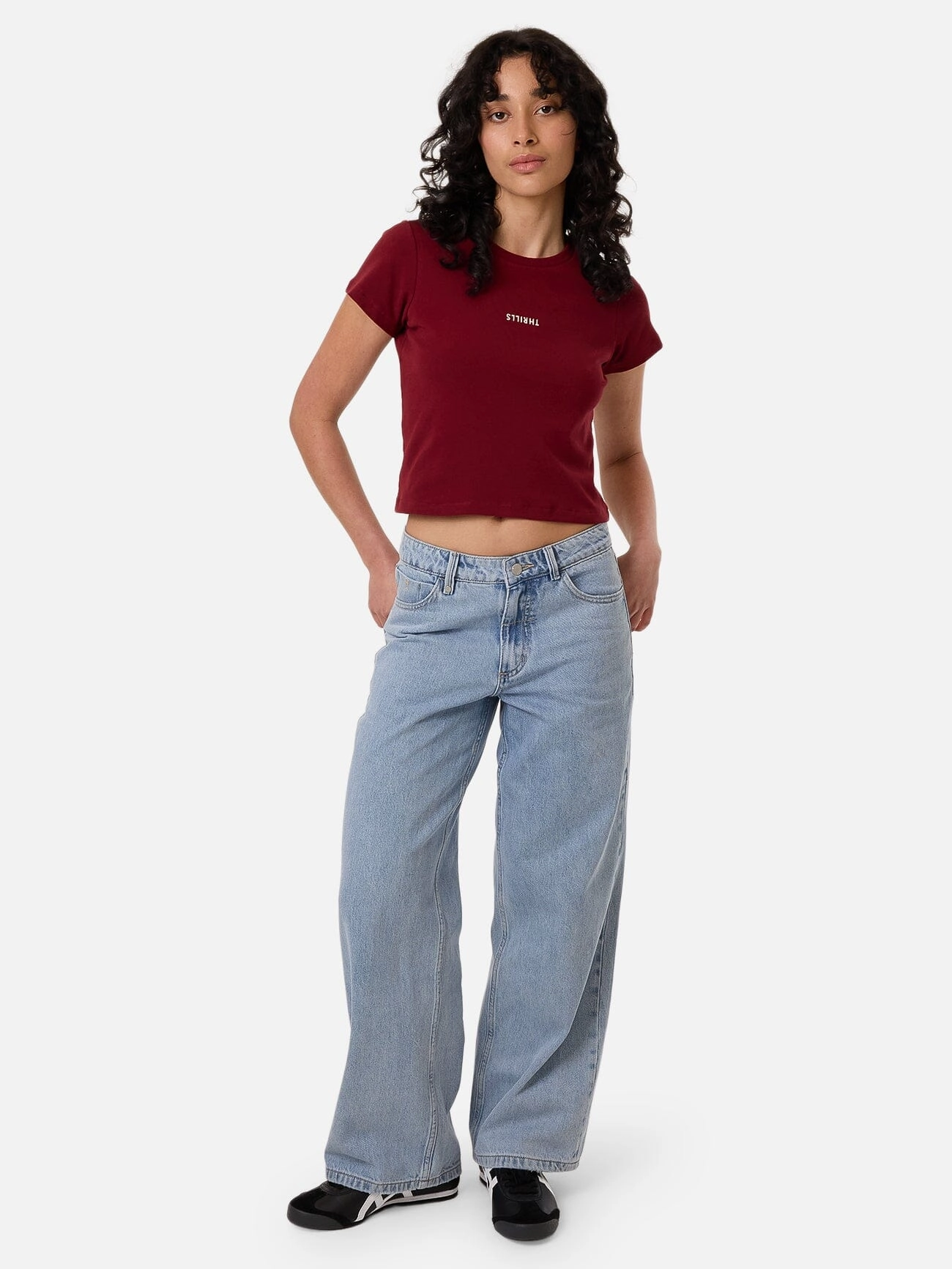 Minimal Thrills Mini Tee - Cabernet