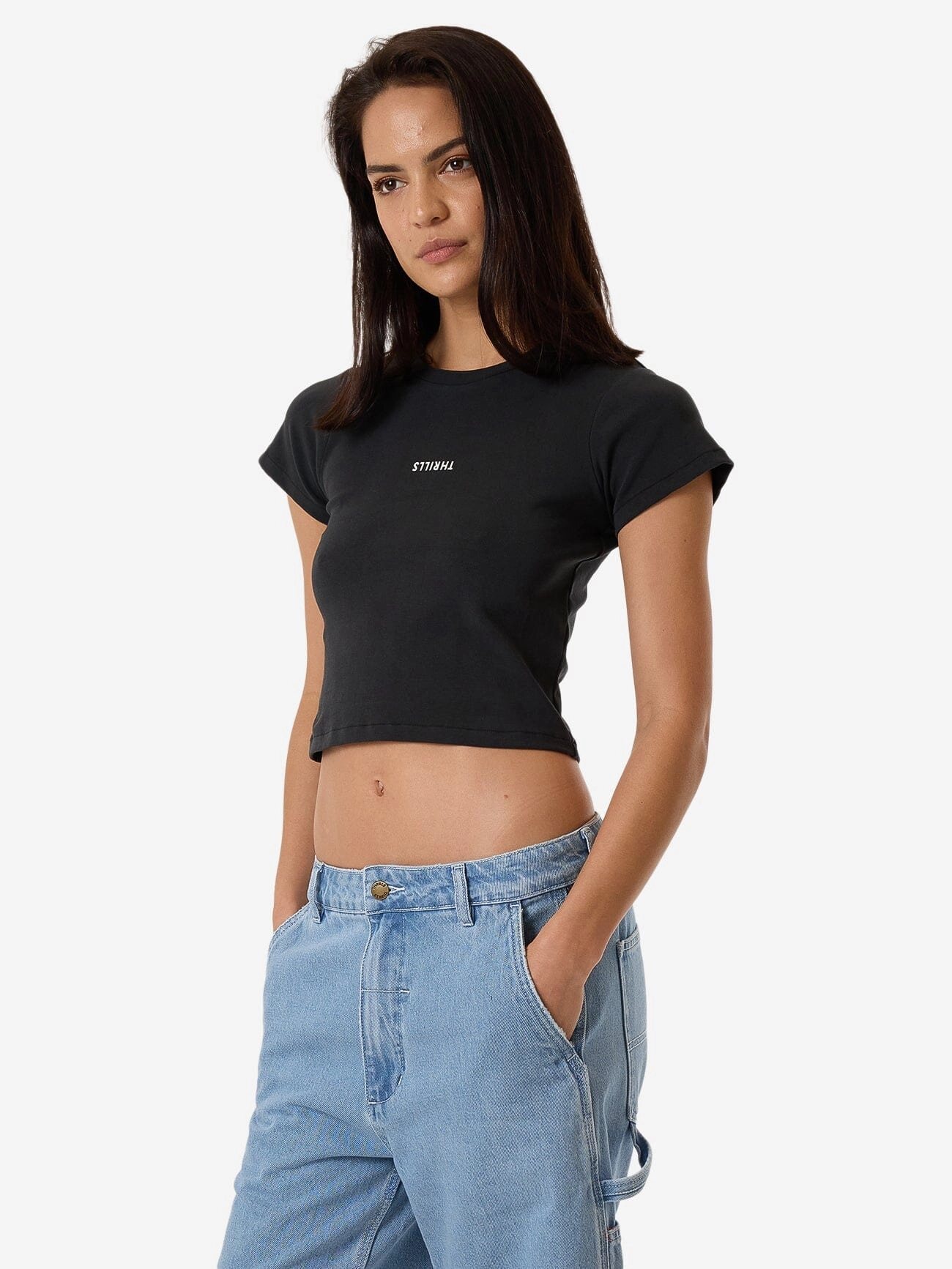 Minimal Thrills Mini Tee - Faded Black