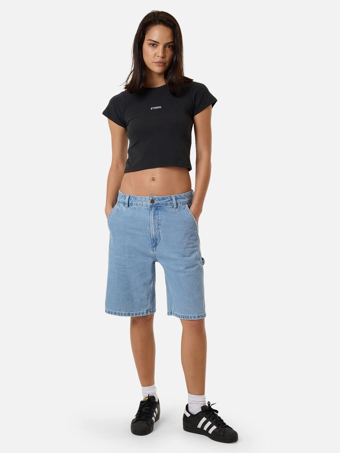 Minimal Thrills Mini Tee - Faded Black