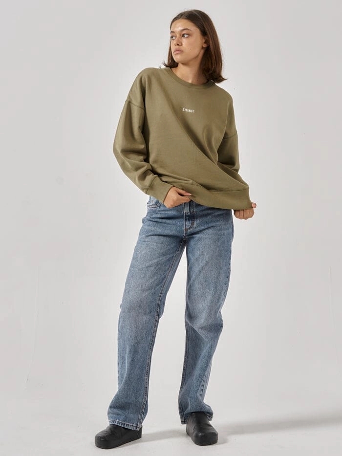 Minimal Thrills Slouch Crew - Aloe