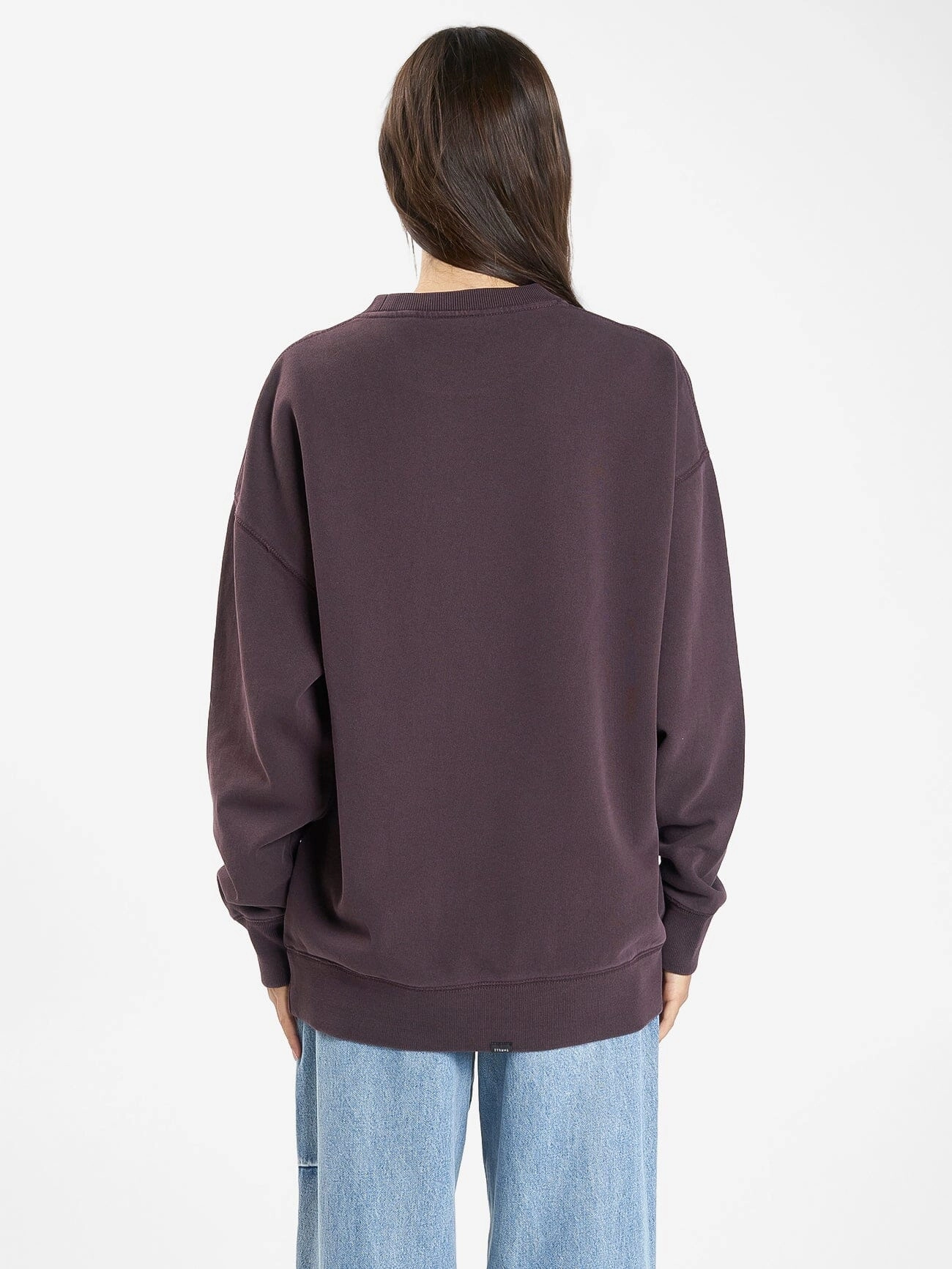 Minimal Thrills Slouch Crew - Deep Plum