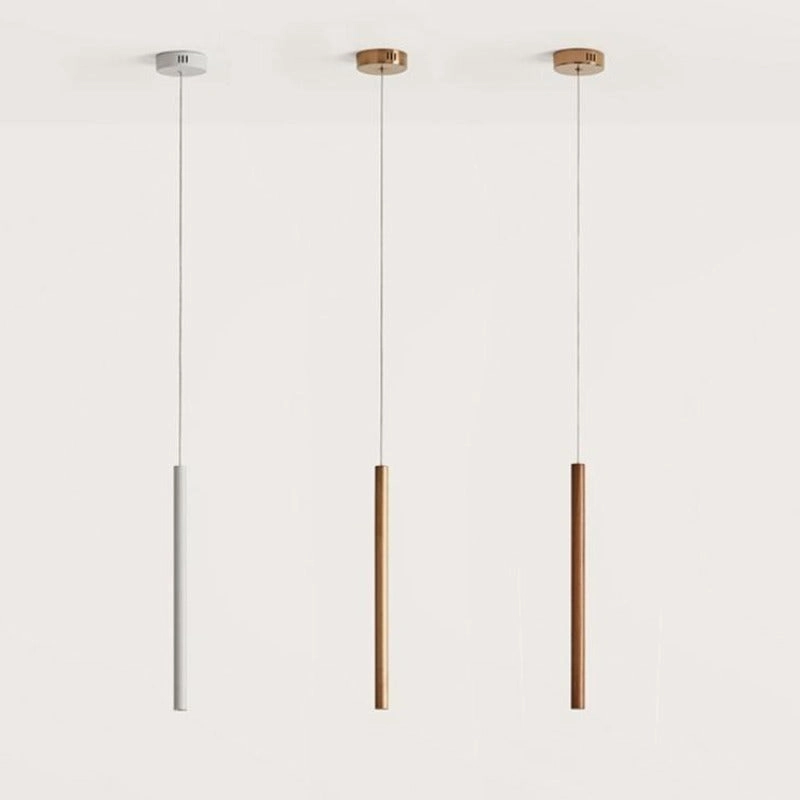 Minimalistic Metallic Rod Pendant