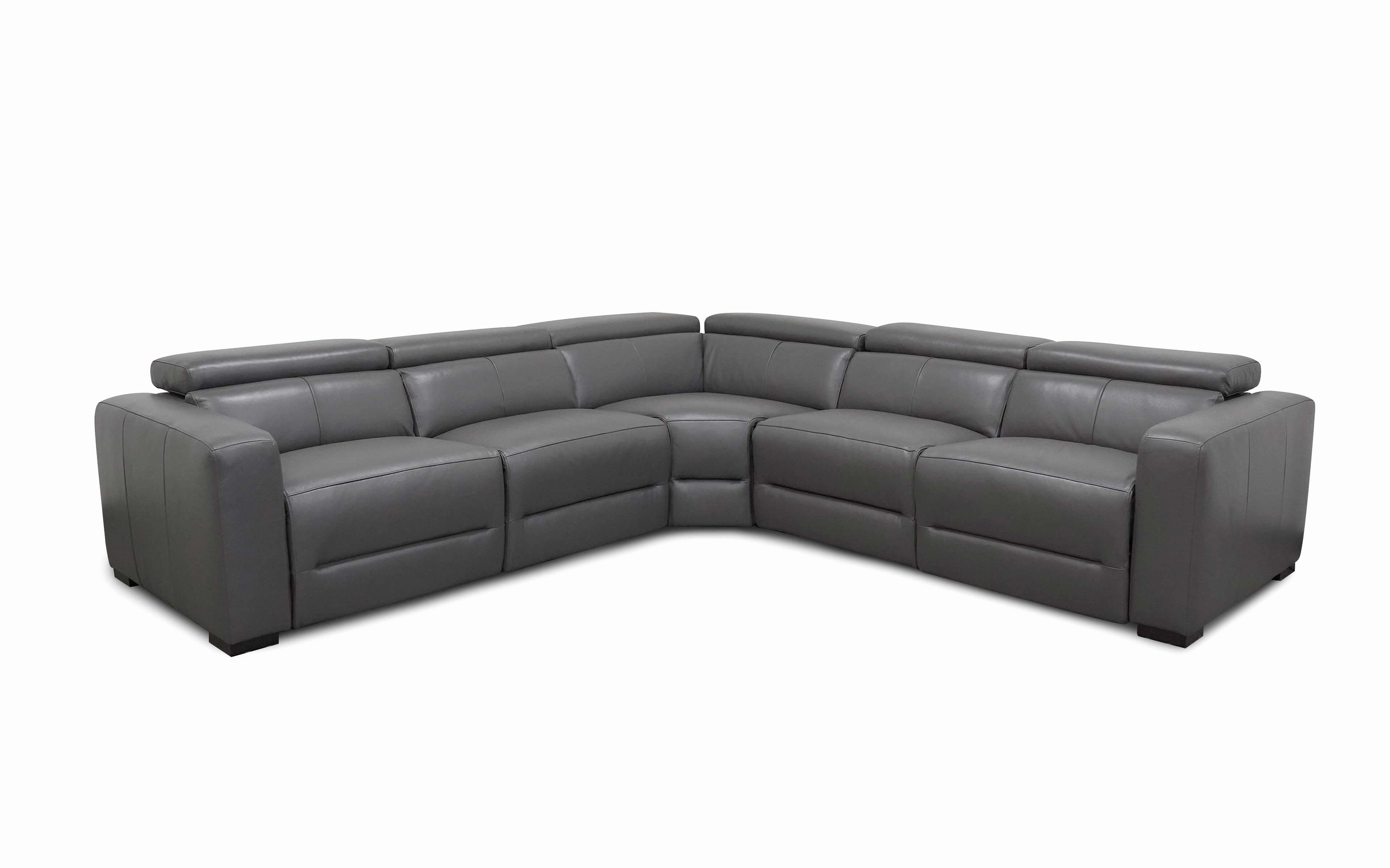 Mirage Reclining Sectional With Adjustable Headrest