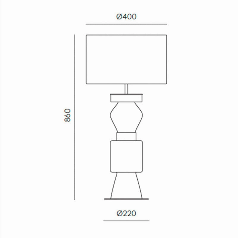 Modern Tiered Glass Lamp