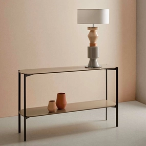 Modern Tiered Glass Lamp