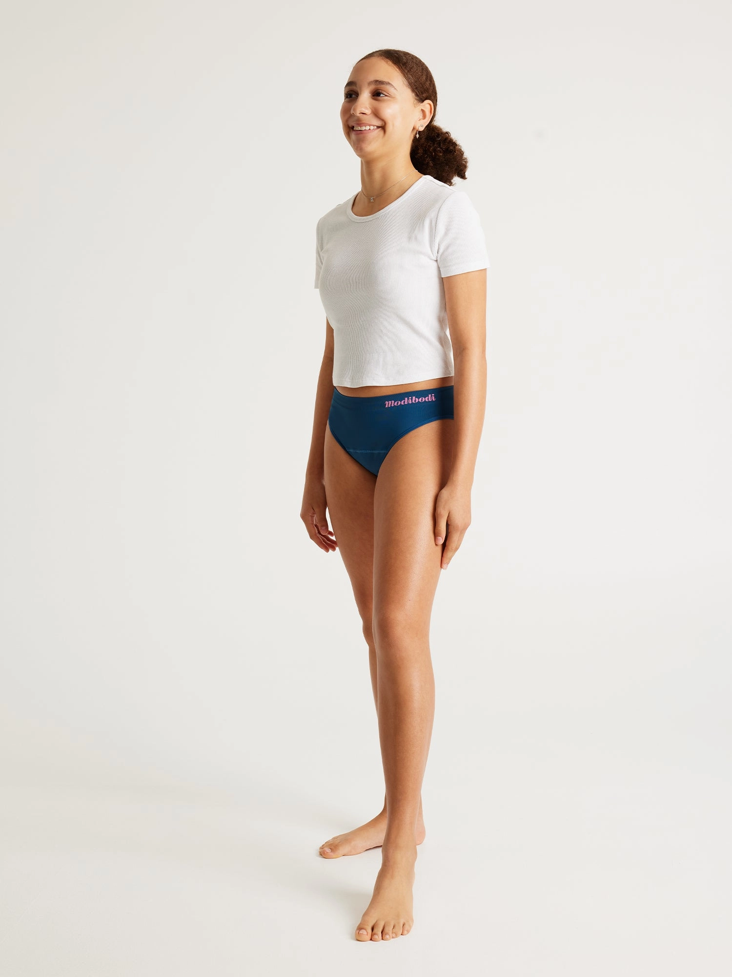 ModiComfort Seamless Teen Hipster Bikini 2 Pack Nautical Blue Multi