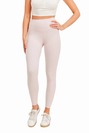 Mono B BRONZE - Side Panel V-Band High Waist Leggings APH-A0326