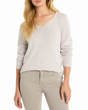 NIC   ZOE Cotton Cord Soft V-Neck Sweater