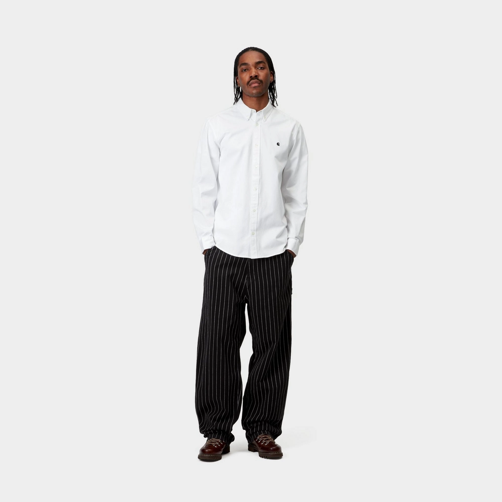 OG Single Knee Pant - Twill | Black / Wax Seaton Stripe