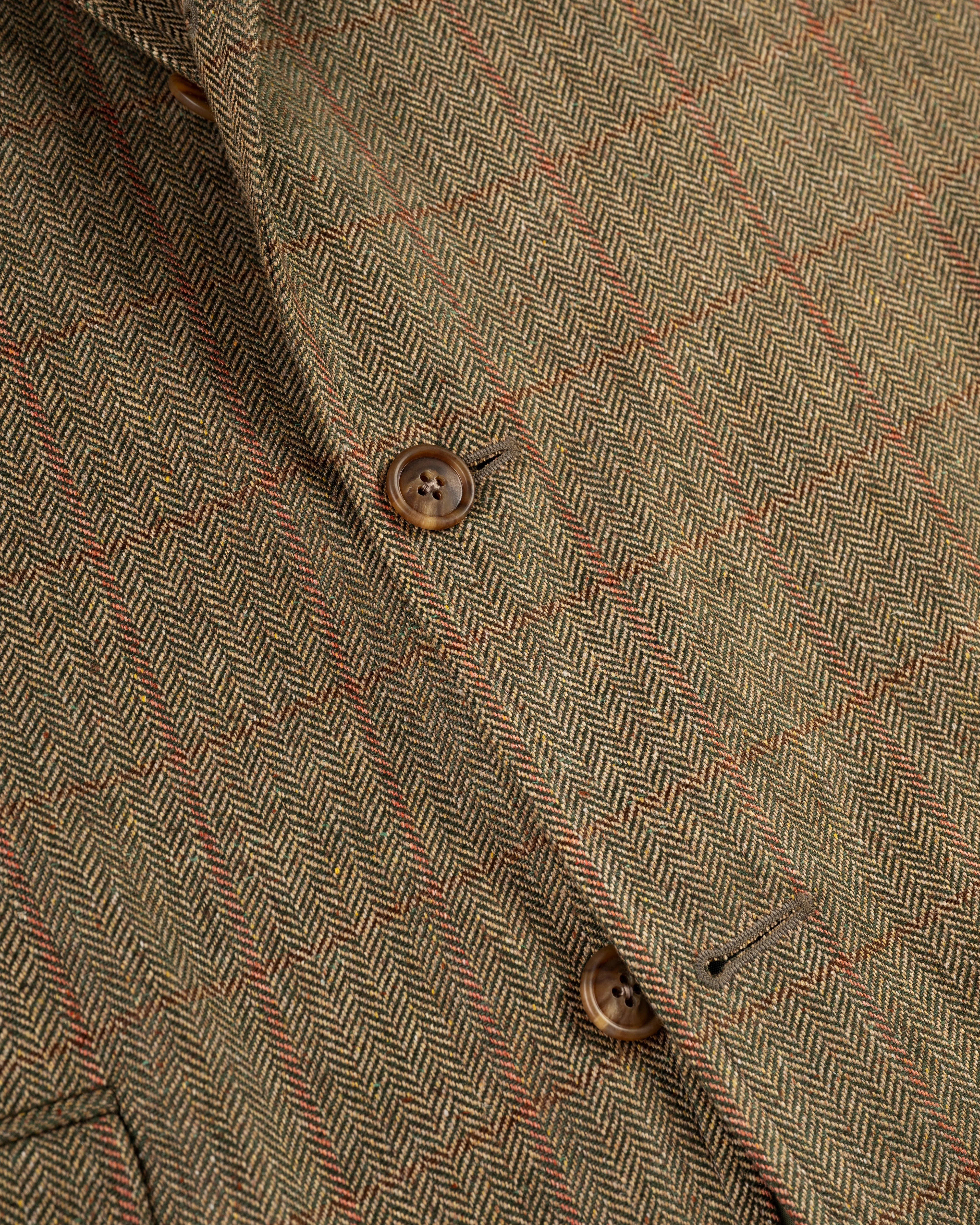OLIVE HERRINGBONE WITH PANE SPORT COAT