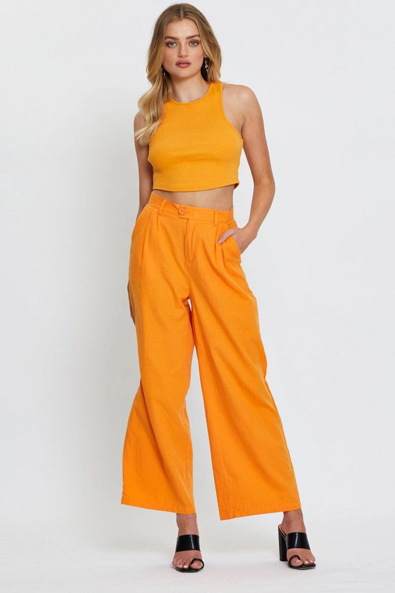 Orange Crop Top