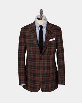 OVERDYED COTTON MADRAS SPORT COAT