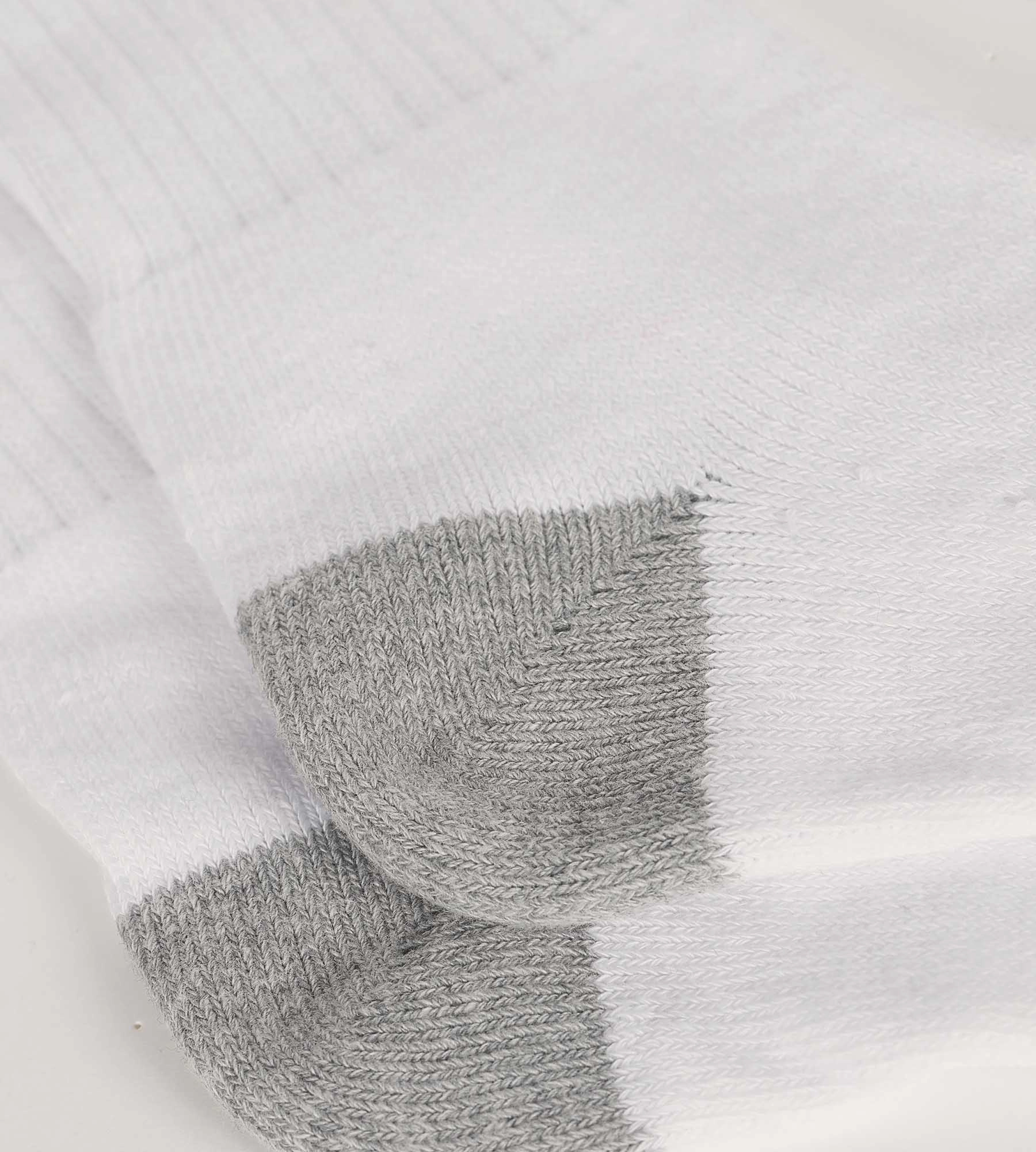 Pack of 5 pairs of EcoDim Sport Men's White and Grey Socks