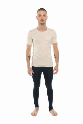 Perfect Pocket Crew-Neck Tee (Sand Beige)