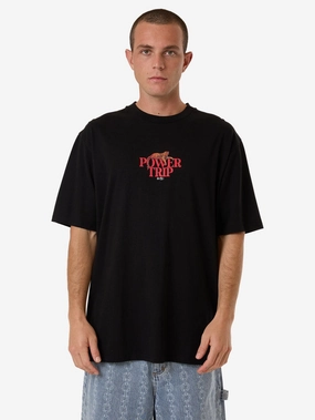 Power Trip Oversize Fit Tee - Black