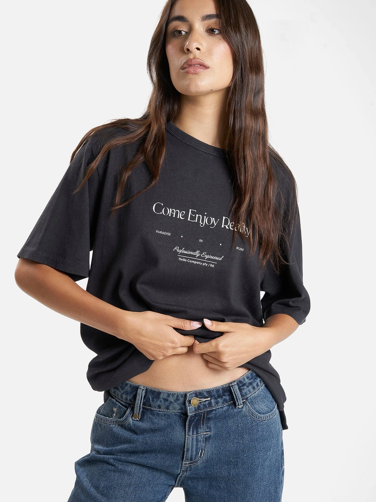 Professional Reality Hemp Box Tee - Washed Black