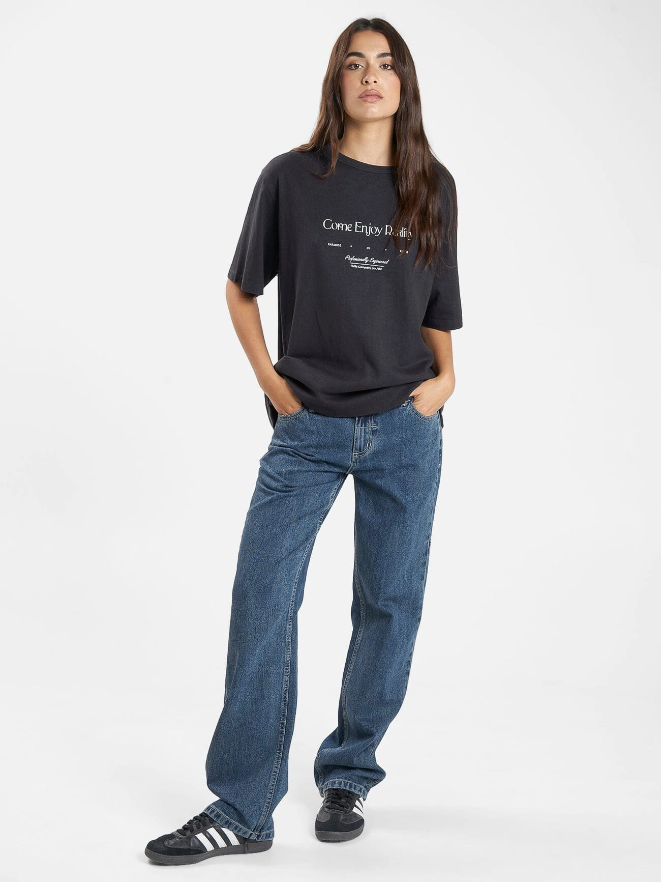 Professional Reality Hemp Box Tee - Washed Black