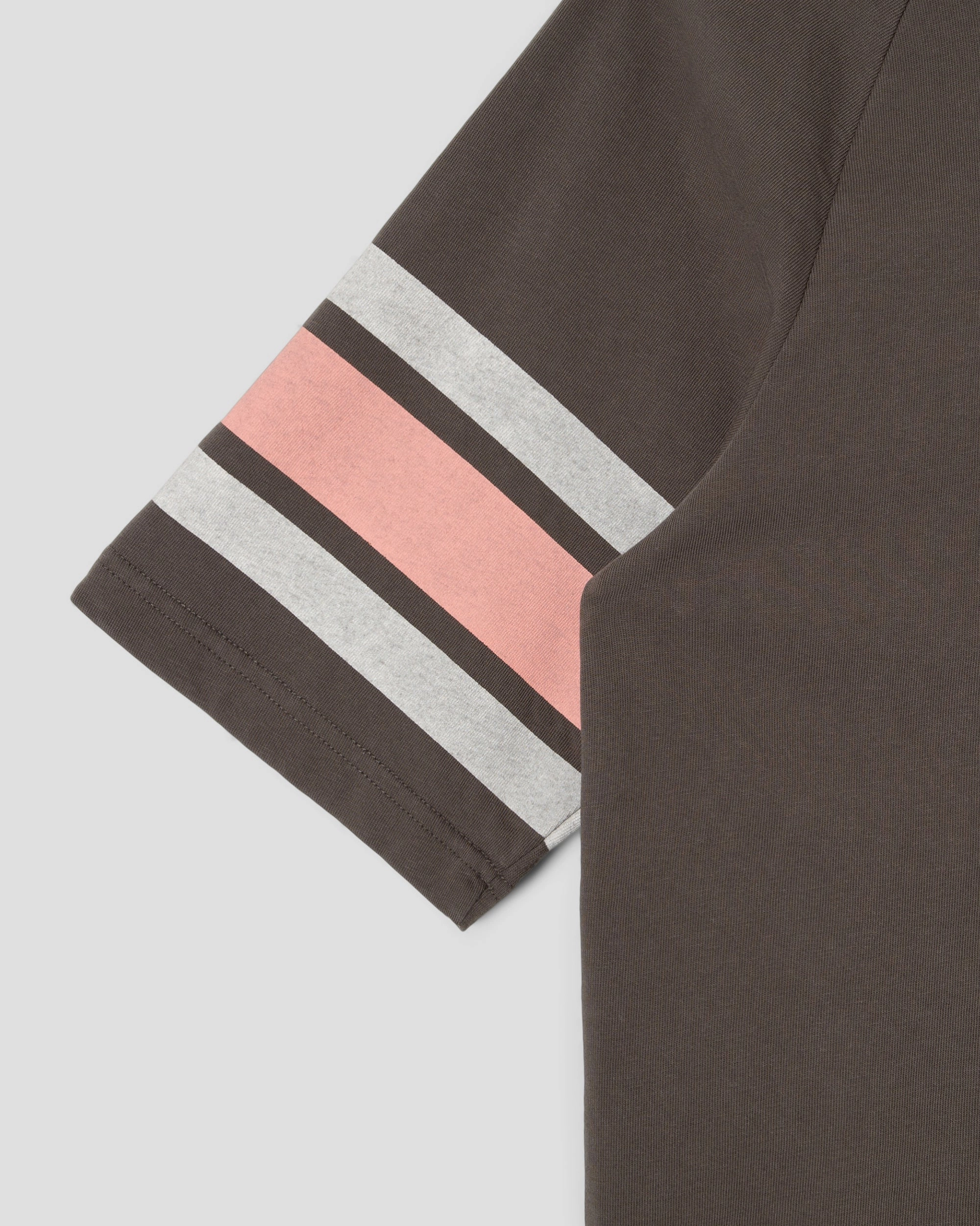 Raglan Stripe Tee (Washed Black)