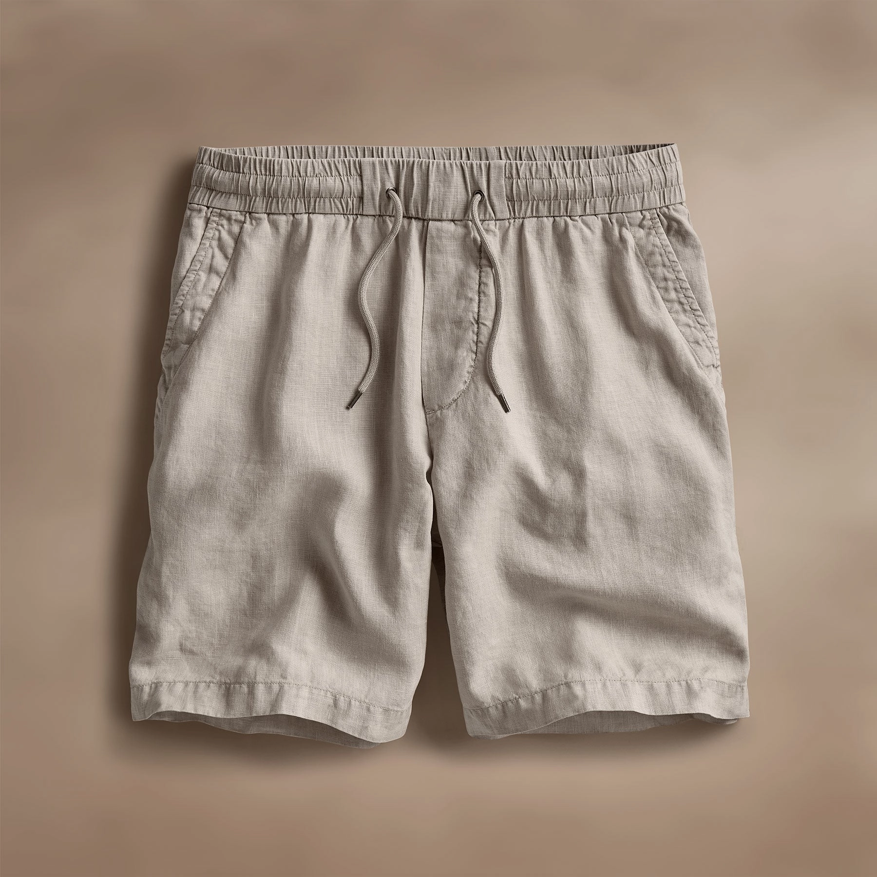Relaxed Fit Linen Short - Salt Pigment