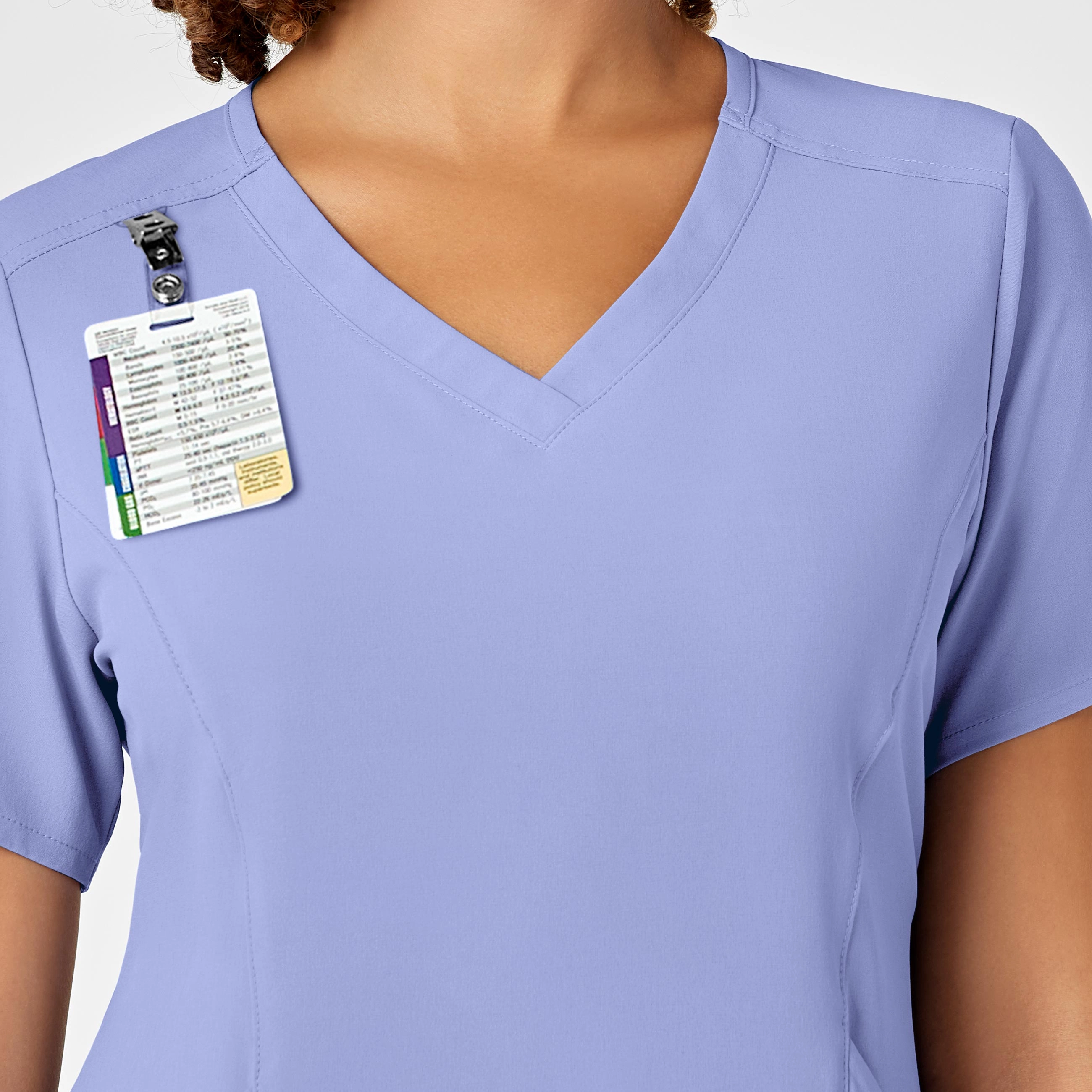 RENEW Women's V-Neck Scrub Top - Ceil Blue