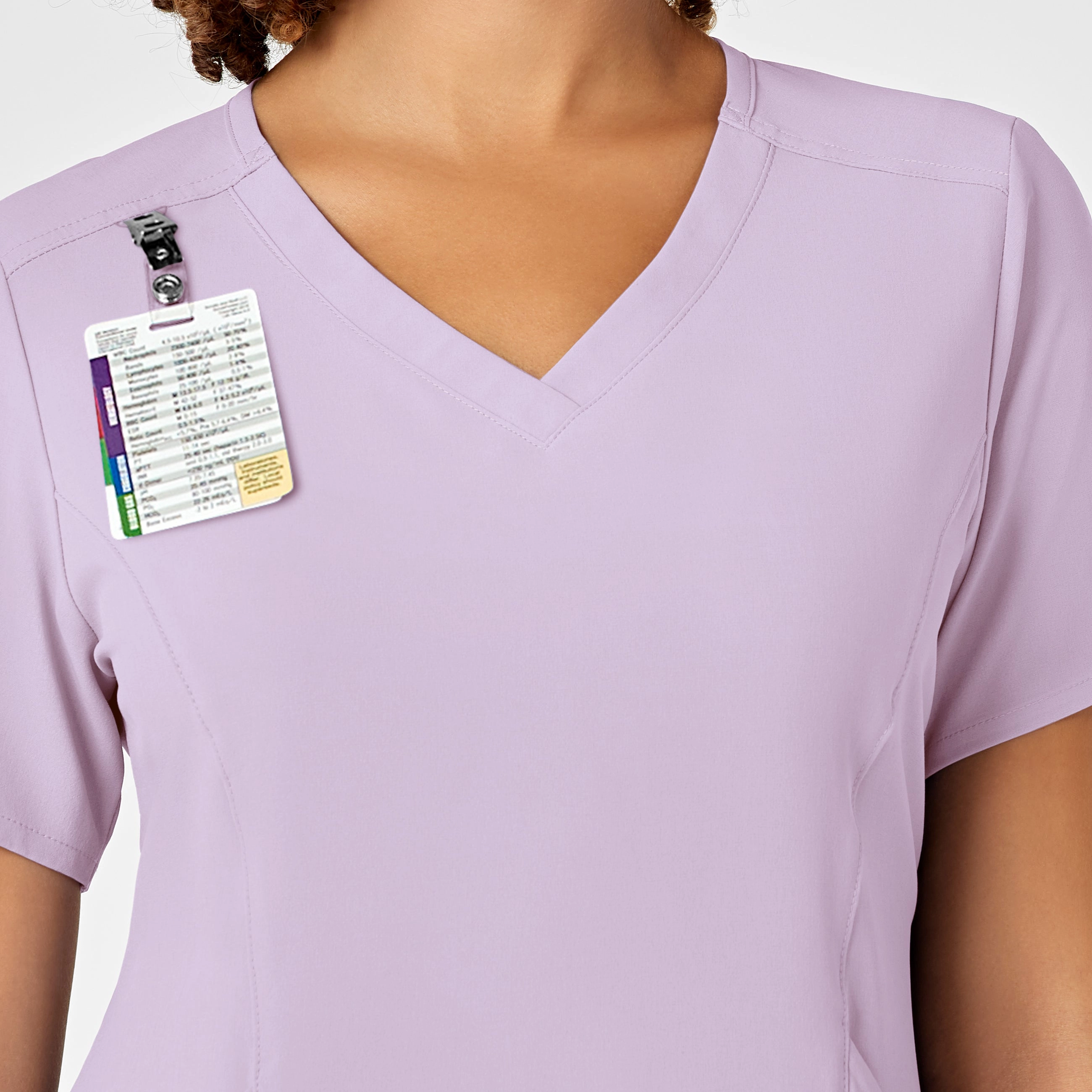 RENEW Women's V-Neck Scrub Top - Pastel Lilac