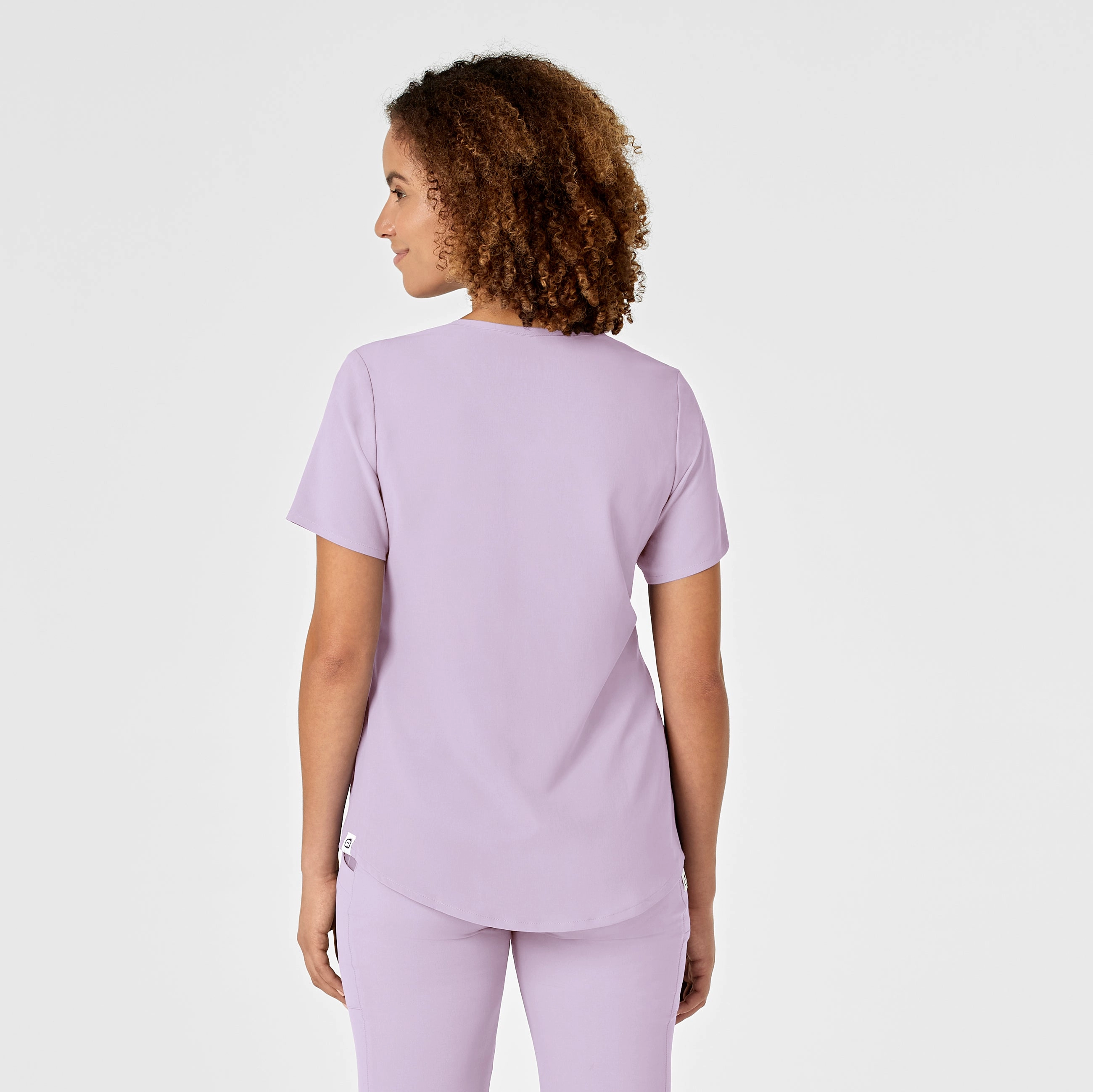 RENEW Women's V-Neck Scrub Top - Pastel Lilac