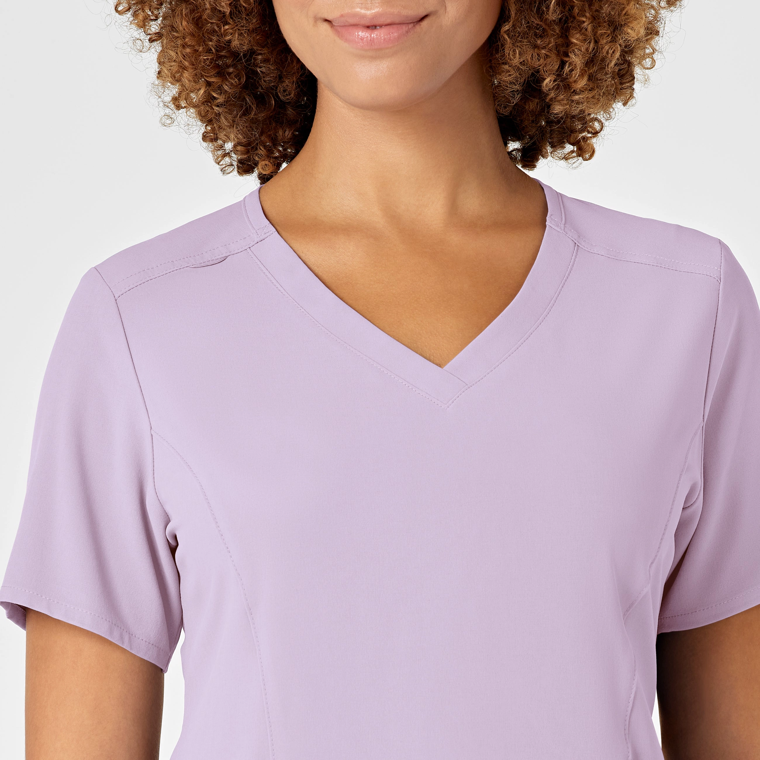 RENEW Women's V-Neck Scrub Top - Pastel Lilac