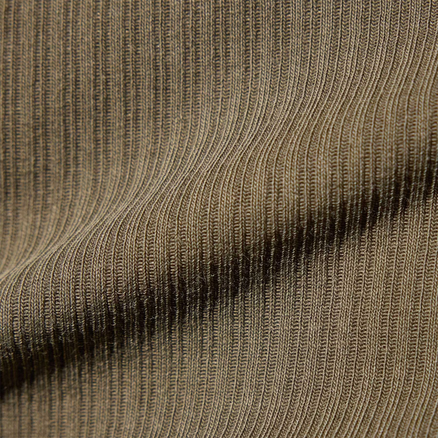 Ribbed High Neck Cami - Trooper Pigment