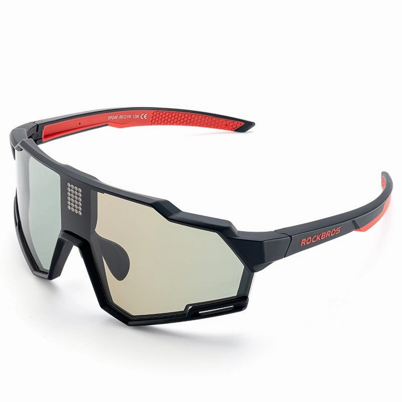 ROCKBROS UV400 Cycling Sunglasses Electronic Photochromic Color Changing
