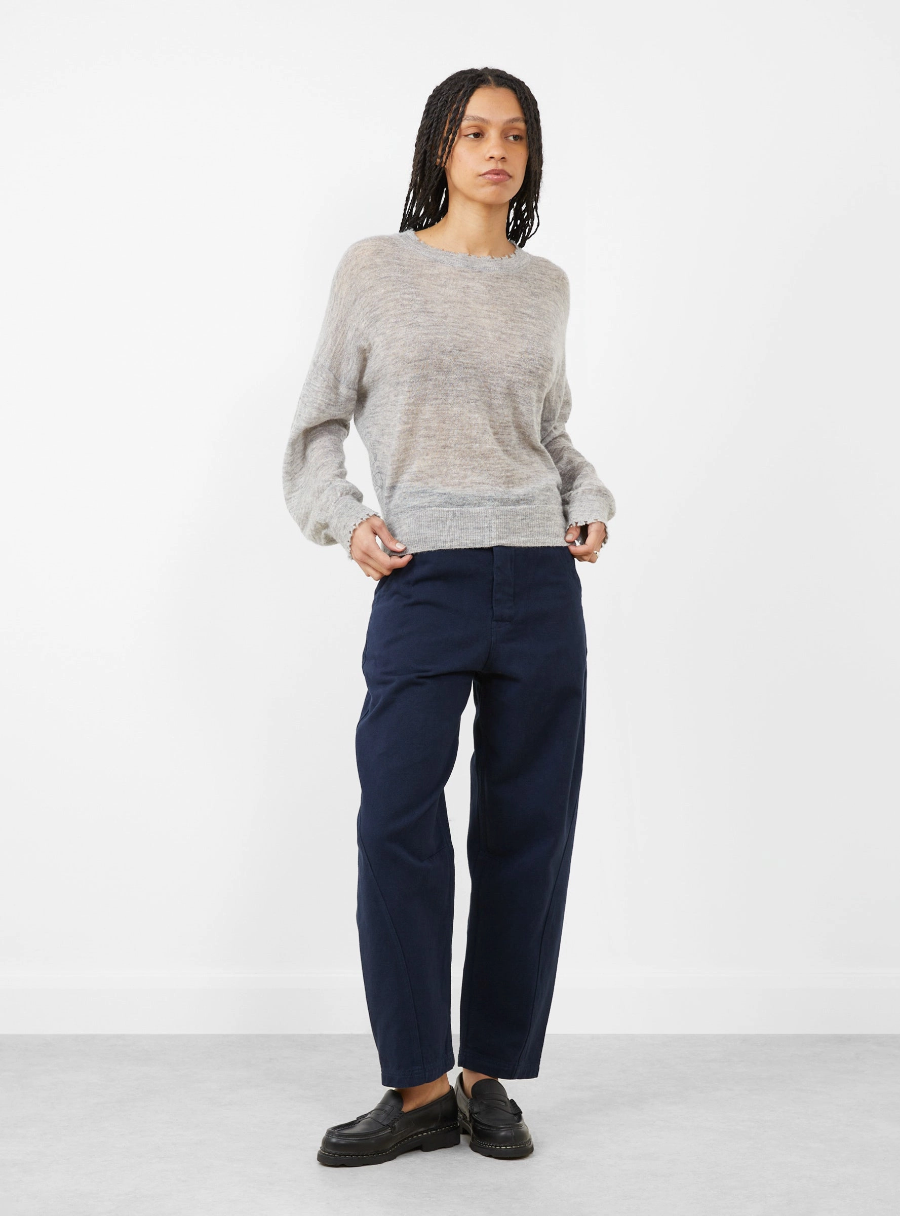Rybala Knit Jumper Heather Grey