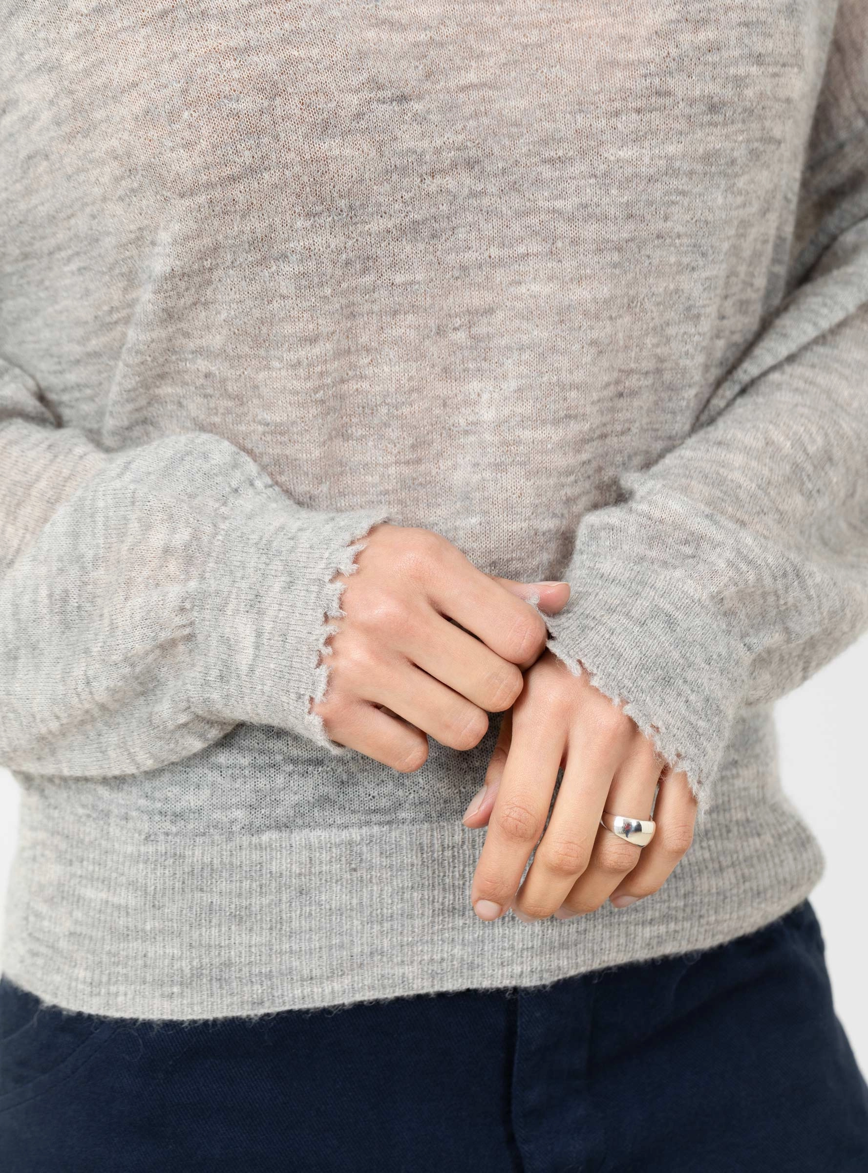 Rybala Knit Jumper Heather Grey