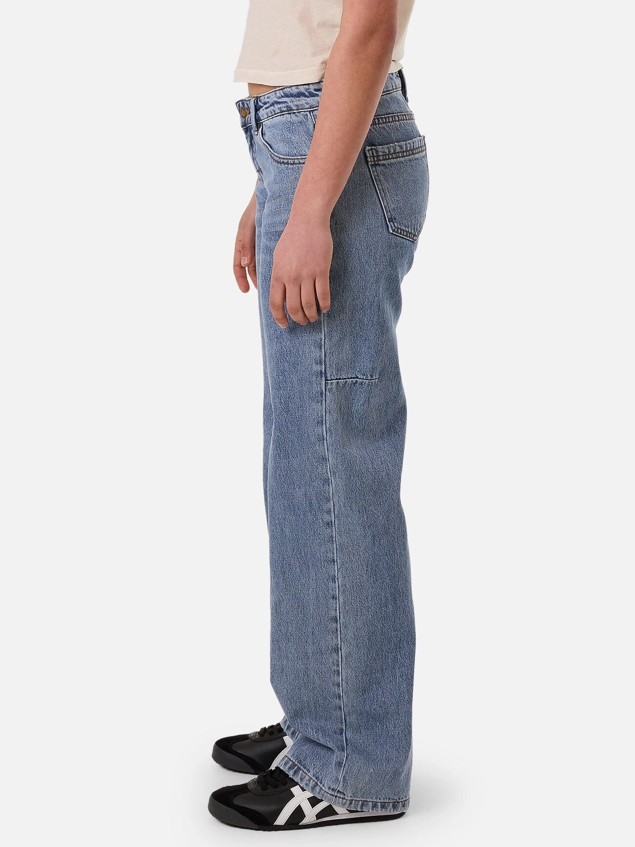 Saskia Low Rise Straight Jean  - Vintage Stone Blue