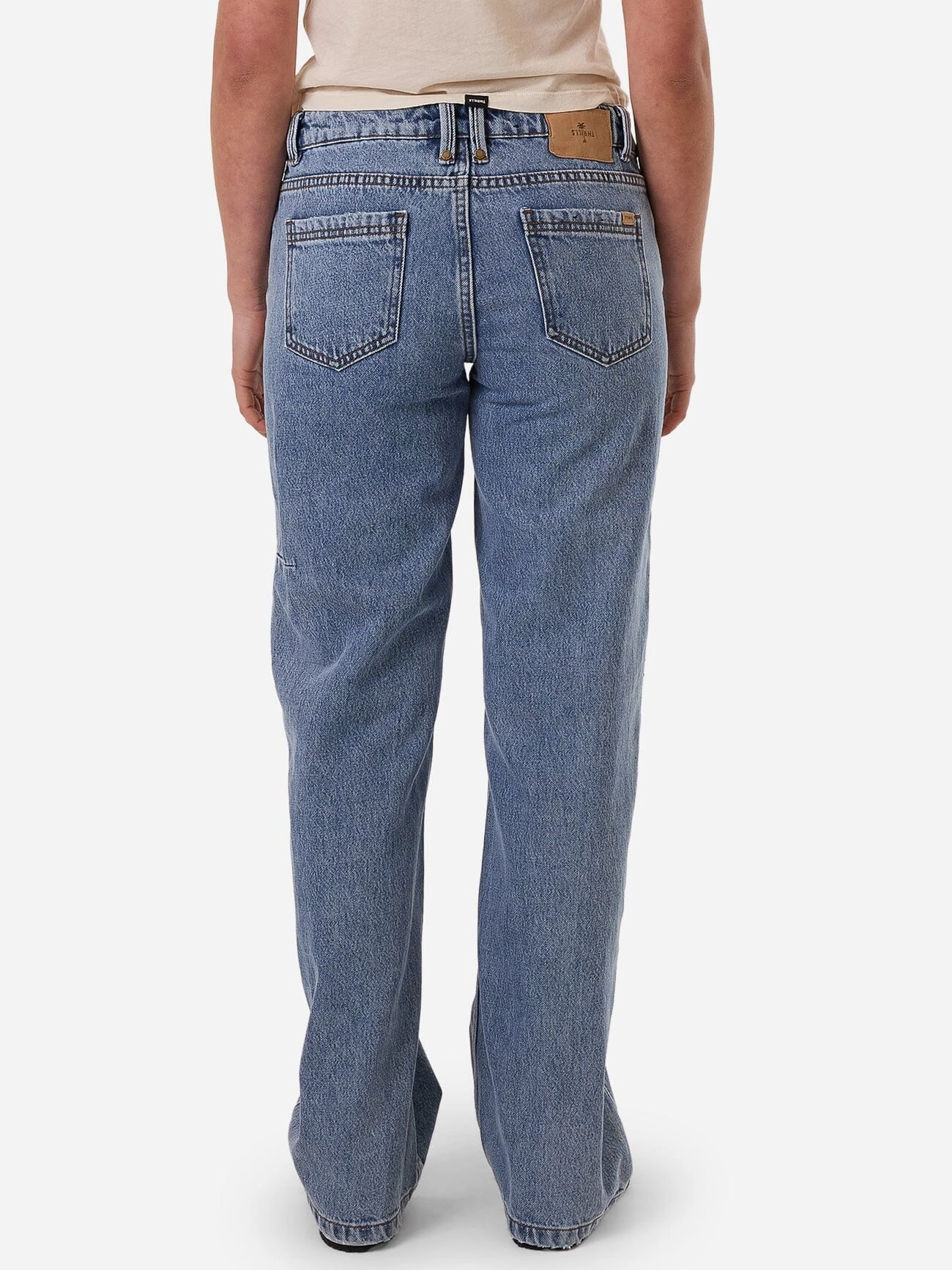 Saskia Low Rise Straight Jean  - Vintage Stone Blue