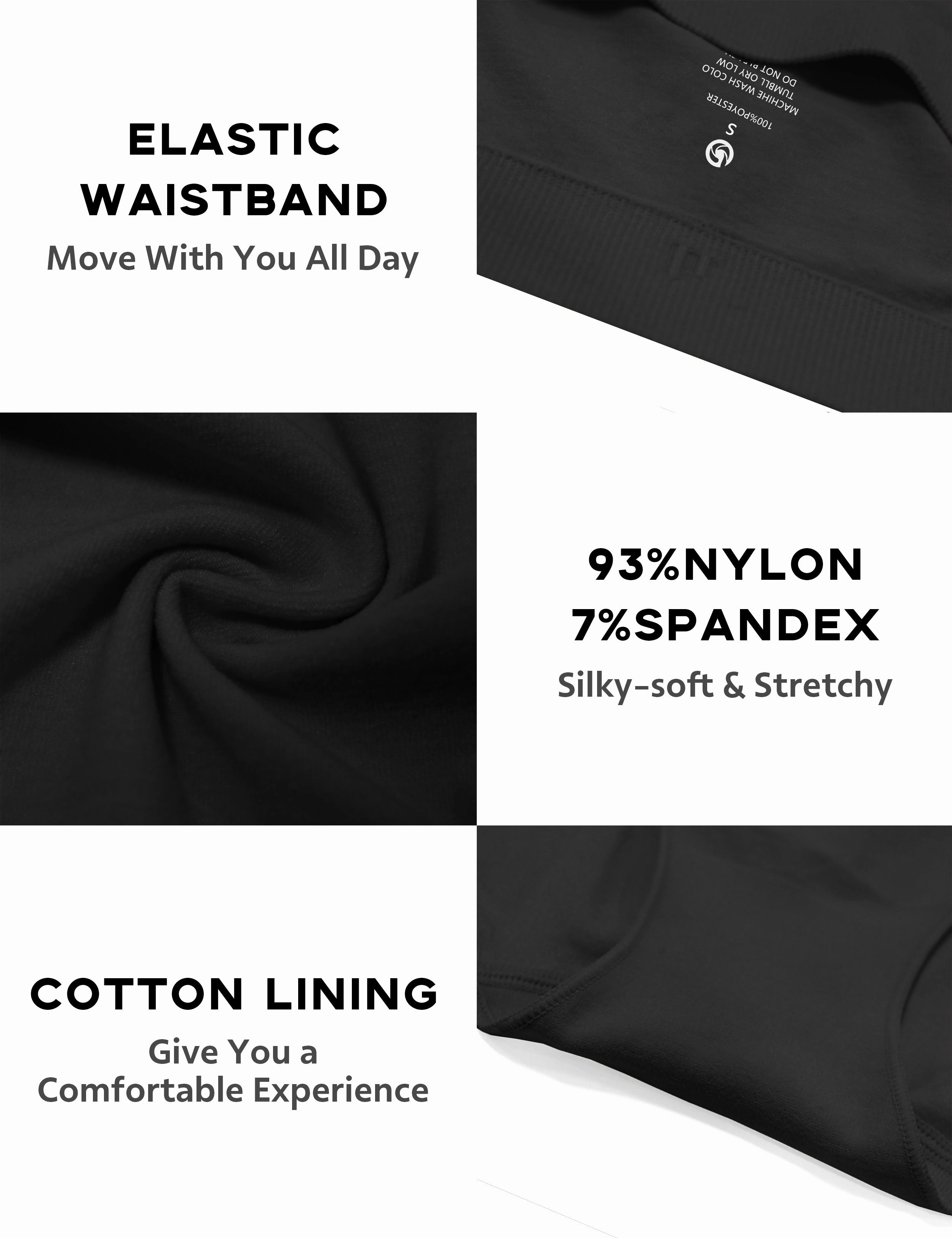 Seamless Sports Bikini Underwear black_Pilates